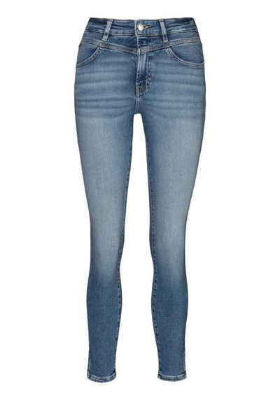 BOSS ORANGE Slim-fit-Jeans Kitt High Rise Hochbund High Waist Premium Denim Джинсы mit BOSS Leder-Badge