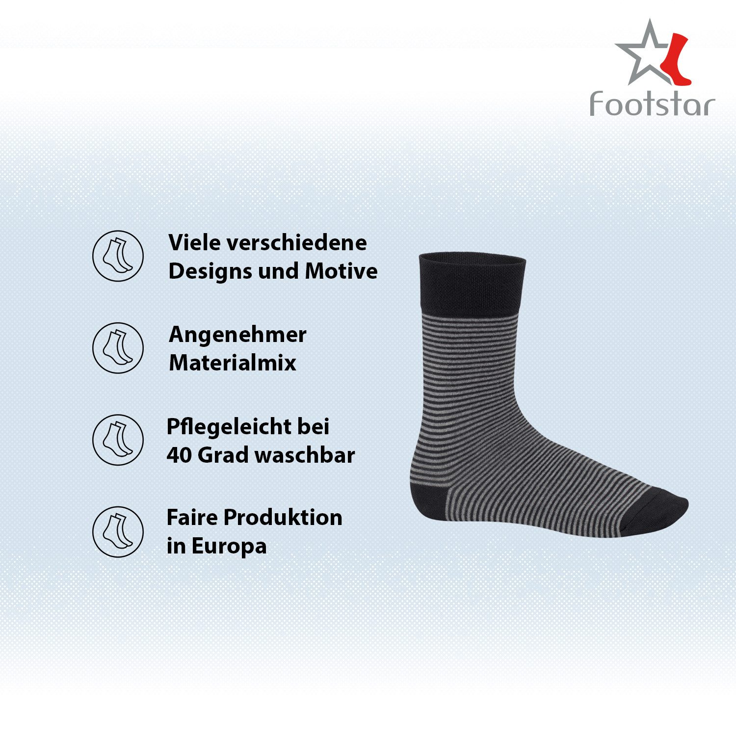 Footstar Businesssocken Herren Motiv Socken (10 günstig online kaufen