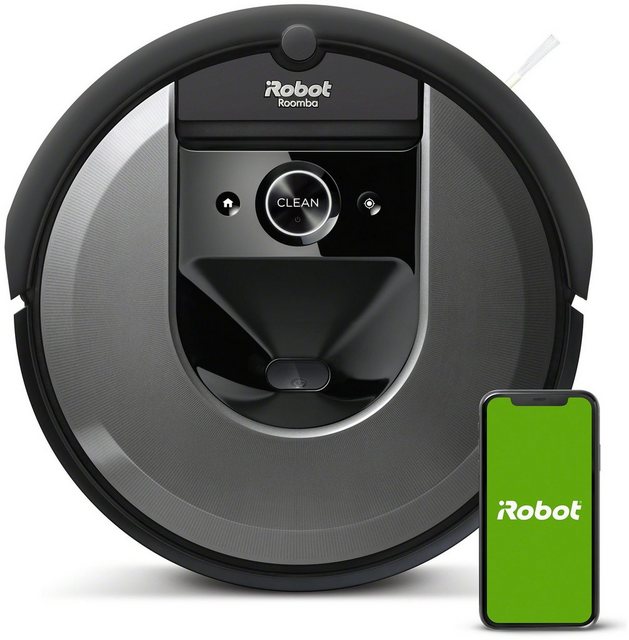 iRobot Saugroboter Roomba i7 (i7158), beutellos, App-/Sprachsteuerung, Einzelraumkaritierung