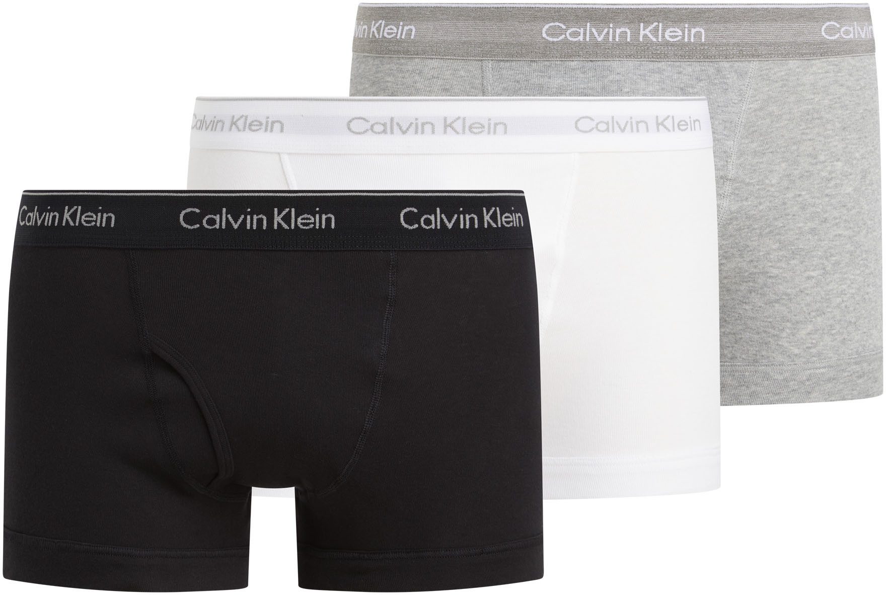 Calvin Klein Underwear Boxershorts TRUNK 3PK (Packung, 3er-Pack) mit Logo-Elastikbund