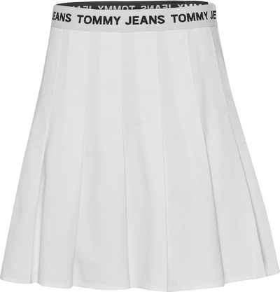 Tommy Jeans Minirock »TJW LOGO WAISTBAND PLEATED MINI« mit kontrastfarbenem Schriftzug im Bund
