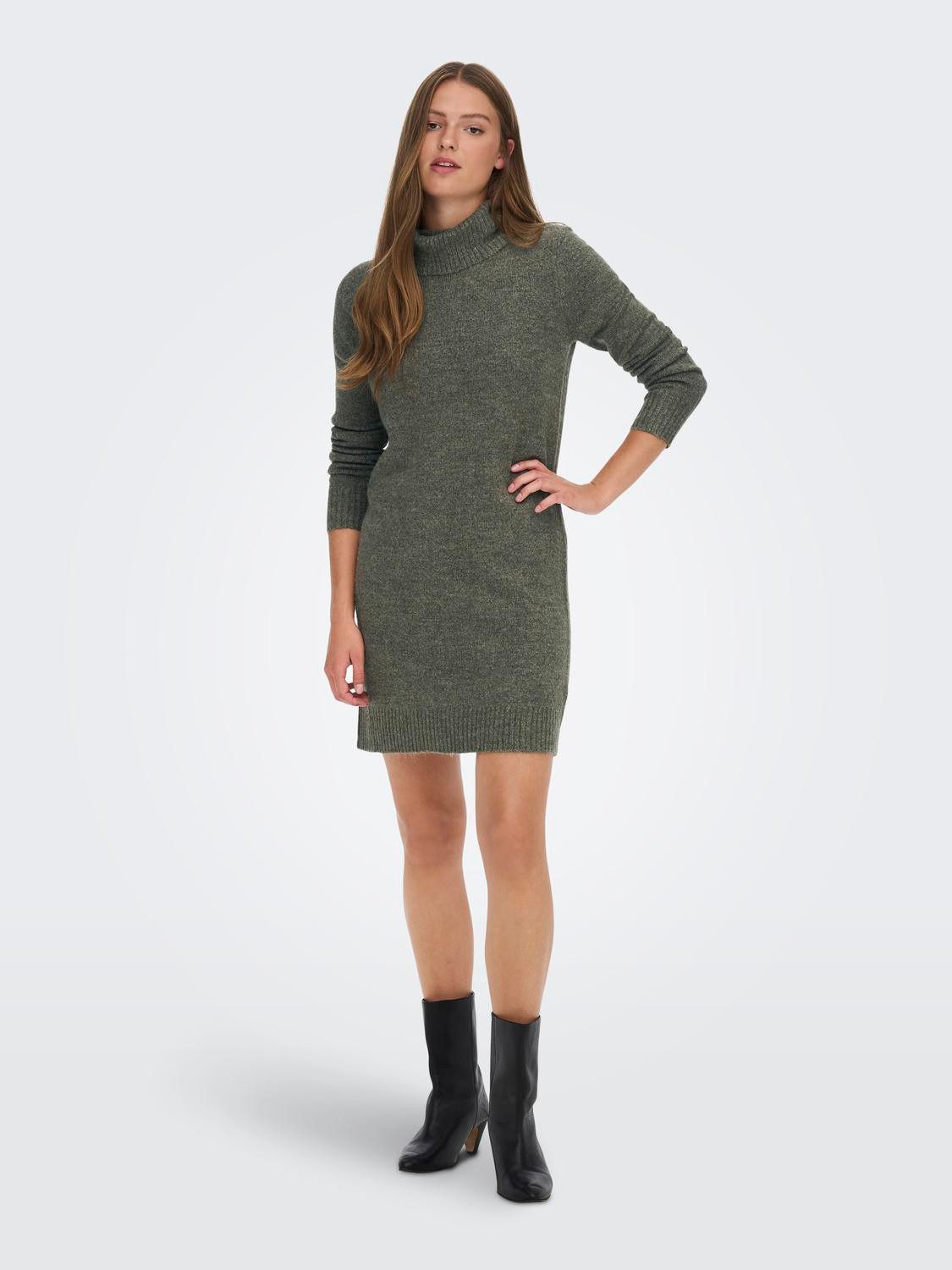 JDY Strickkleid JDYELANORA L/S COWLNECK DRESS KNT NOOS
