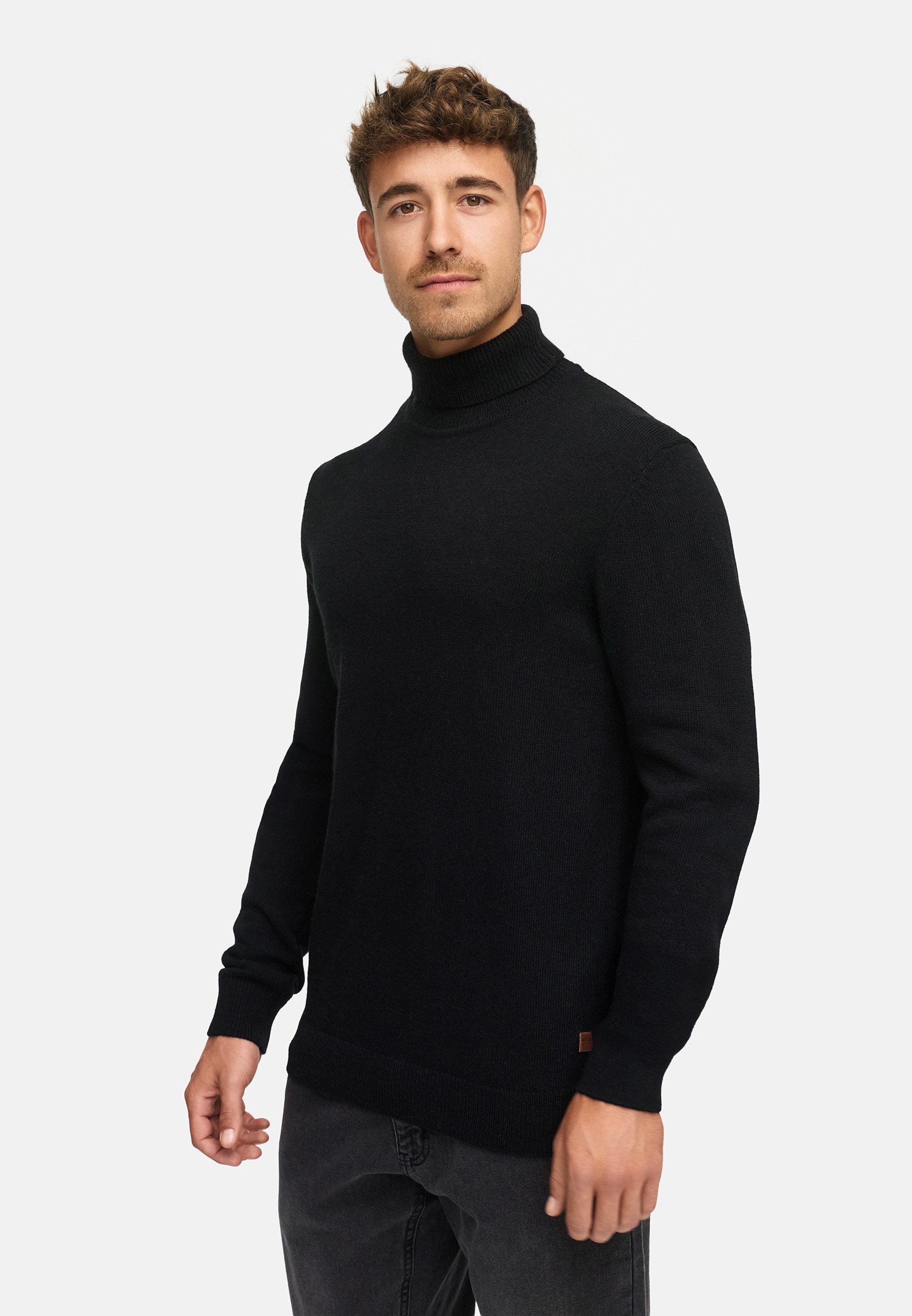 Indicode Strickpullover Herren INMargous Roll Pullover Herrenpullover Klassischer Herren Rollkragenpullover