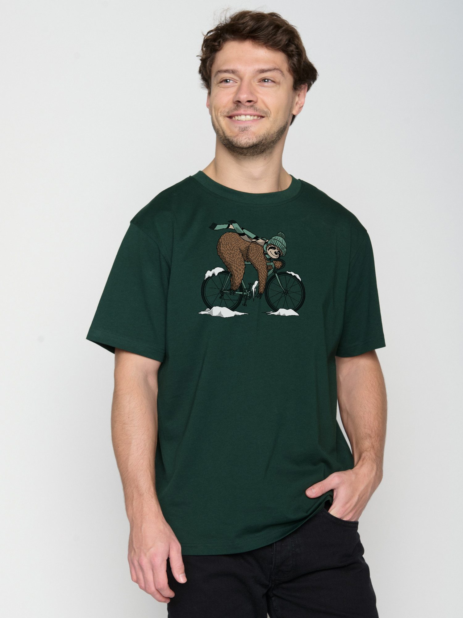 GreenBomb T-Shirt Fusion Animal Sloth Ice Motiv Tiere Faultier (1-tlg., 1) günstig online kaufen