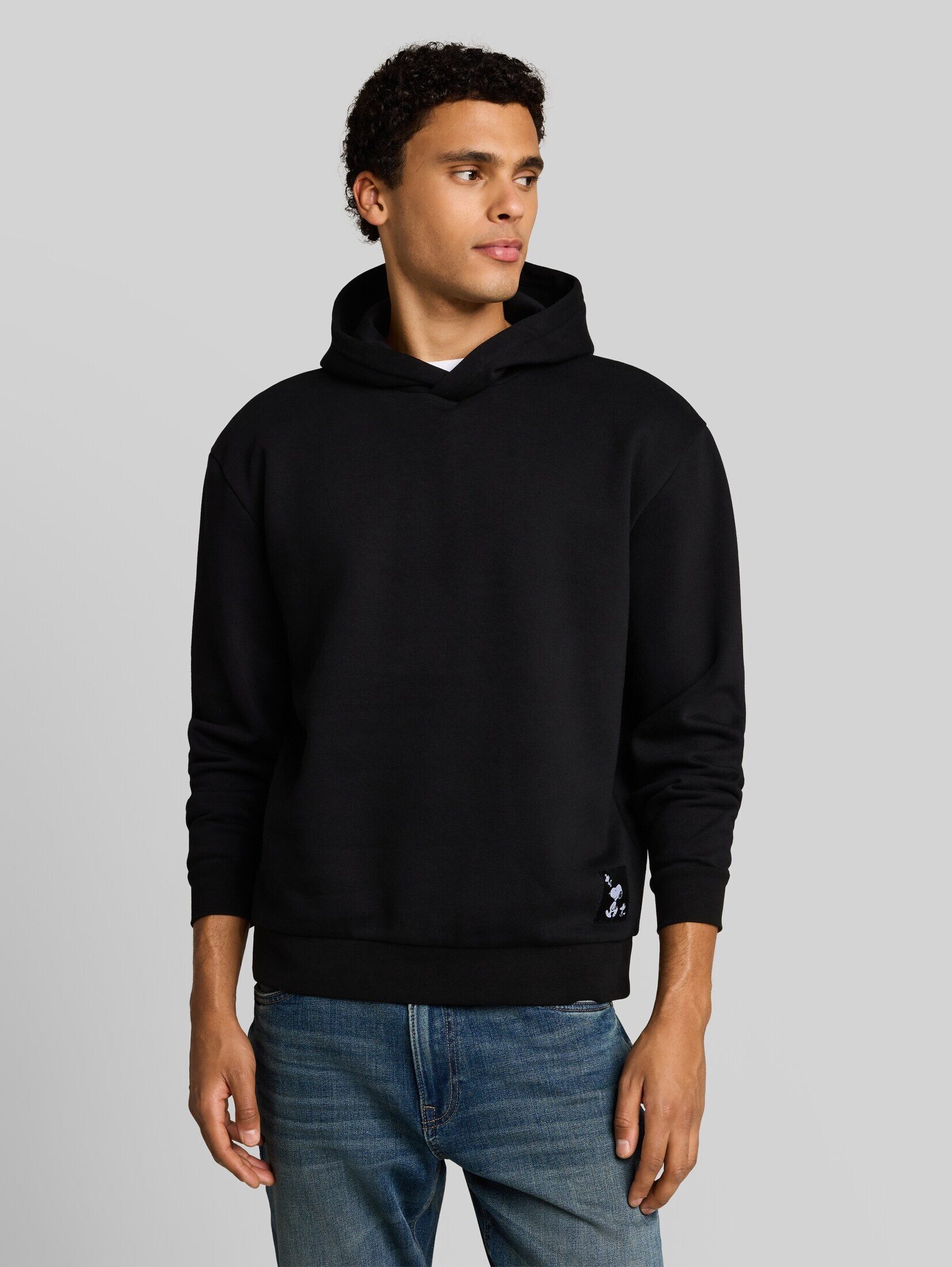 TOM TAILOR Denim Sweatshirt Strick & Sweatshirts Relaxed Fit Hoodie Sweatshirt mit Snoopy-Rückenprint