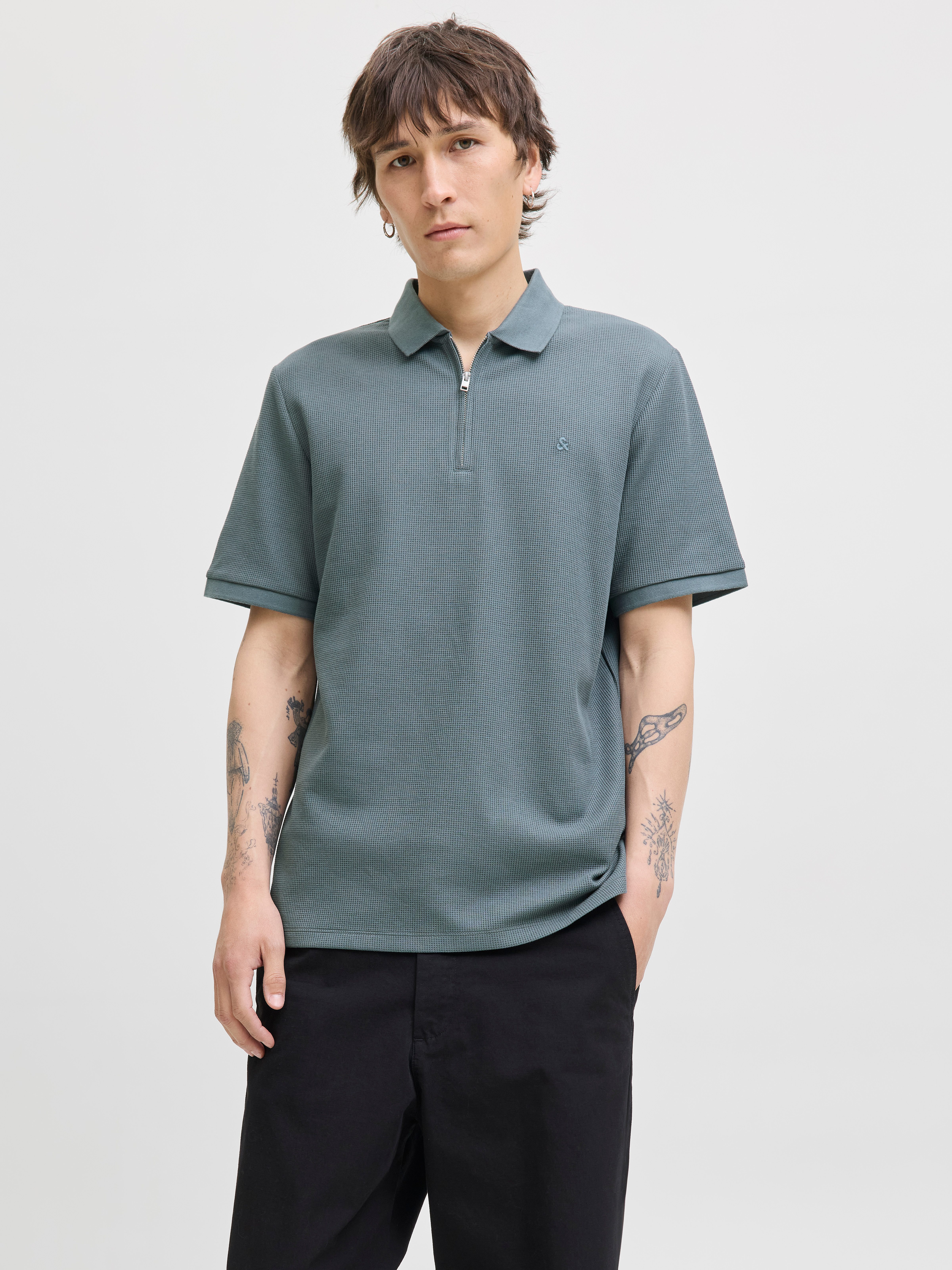Jack & Jones Poloshirt JJEAUSTIN ZIP POLO SS NOOS mit Polokragen günstig online kaufen