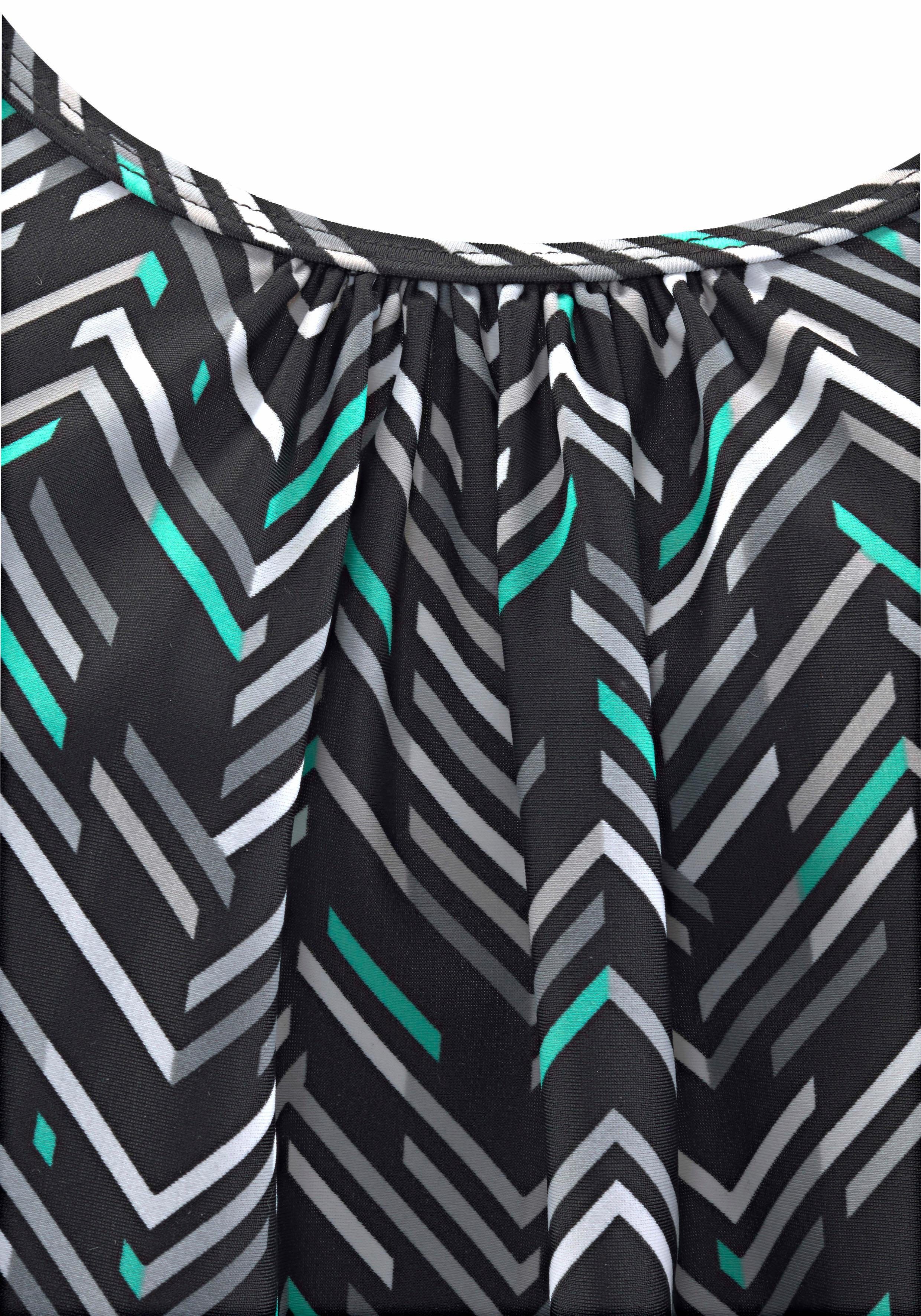 LASCANA Oversize-Tankini mit grafischem Print