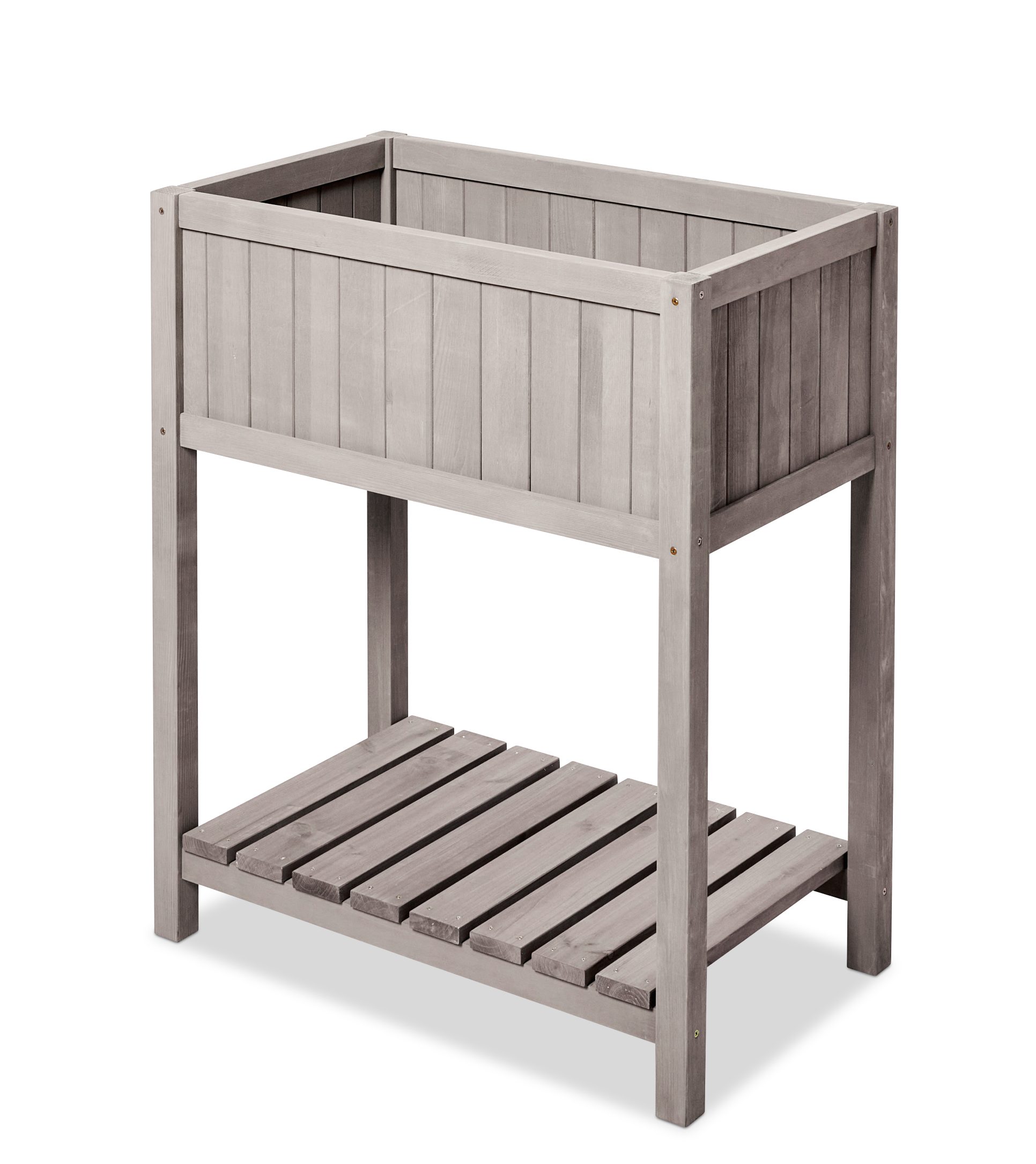 BUTENKIST Hochbeet Geseke, Hochbeet aus Holz, Ablagefläche, Vlies, für Balkon, Garten, Terrasse
