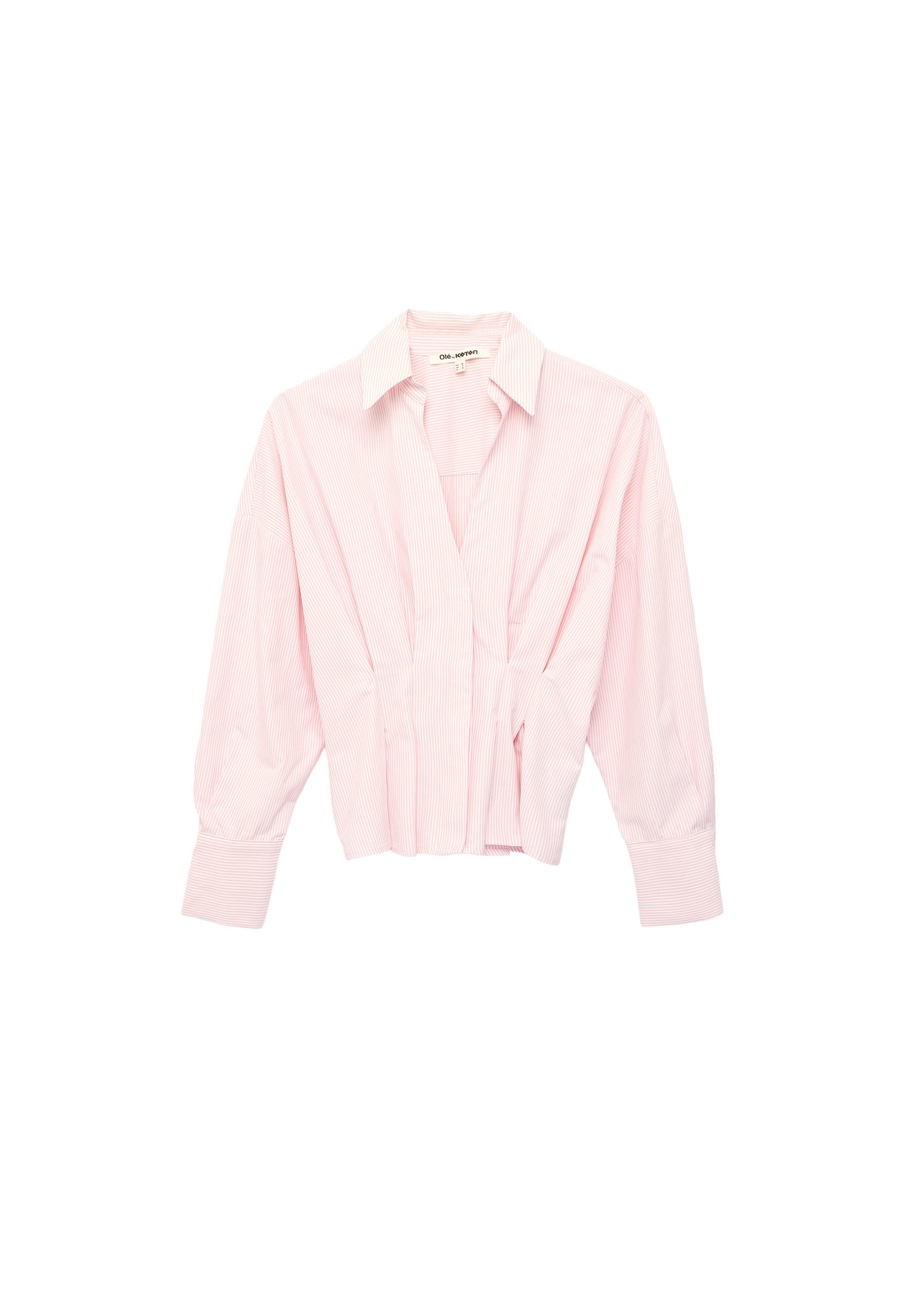 Koton Hemdbluse Koton Poplin-Bluse Biesen-Detail
