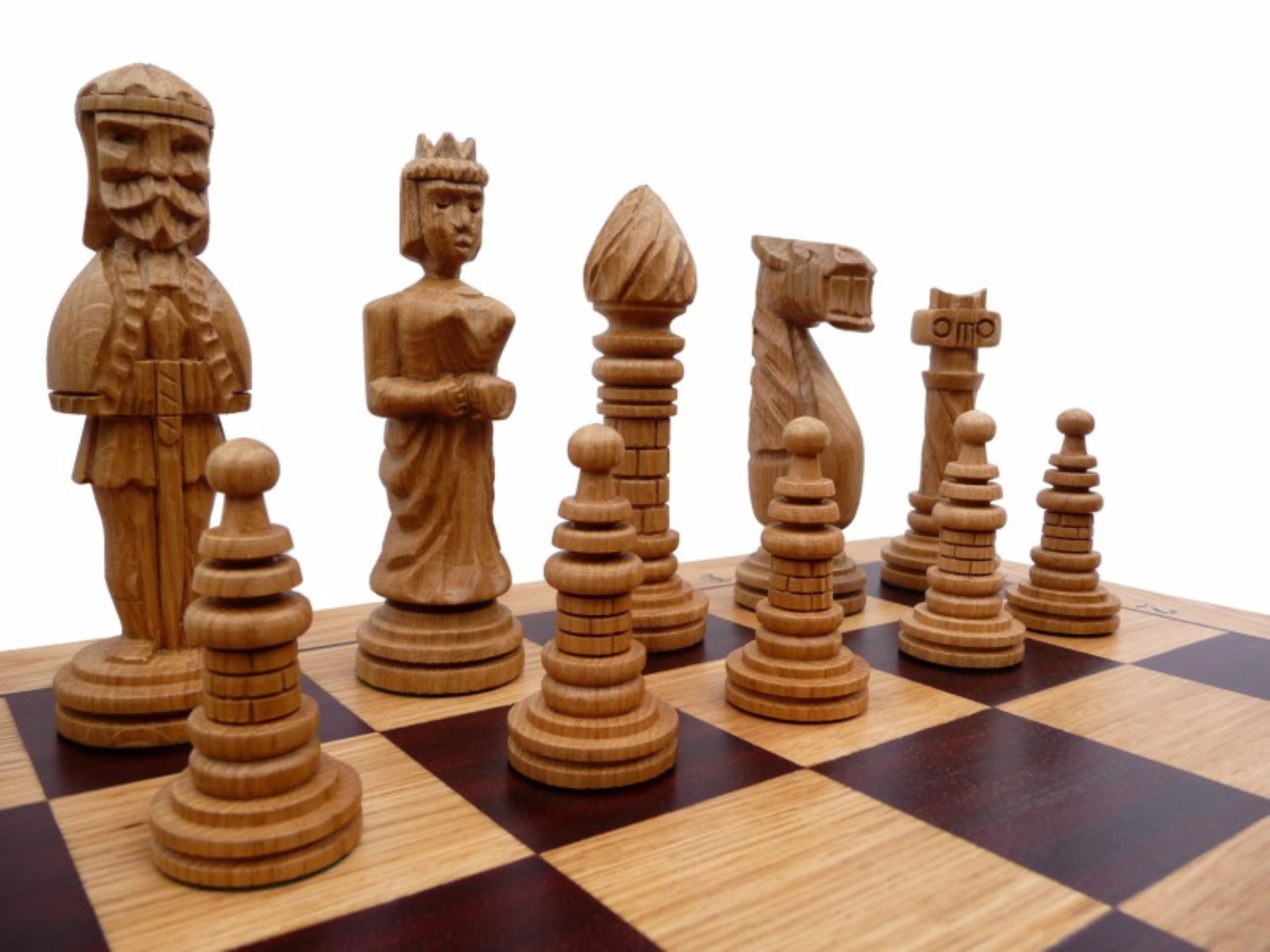 Holzprodukte Spiel Edles Schach Schachspiel 65 x 65 cm HANDGESCHNITZT GESCHNITZT Holz