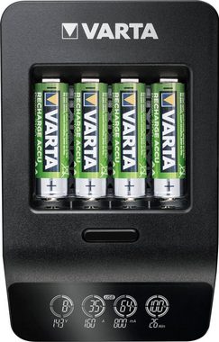 VARTA VARTA LCD Smart Charger+ für 4 AA/AAA-Akkus und USB-Geräte Powerstation Micro