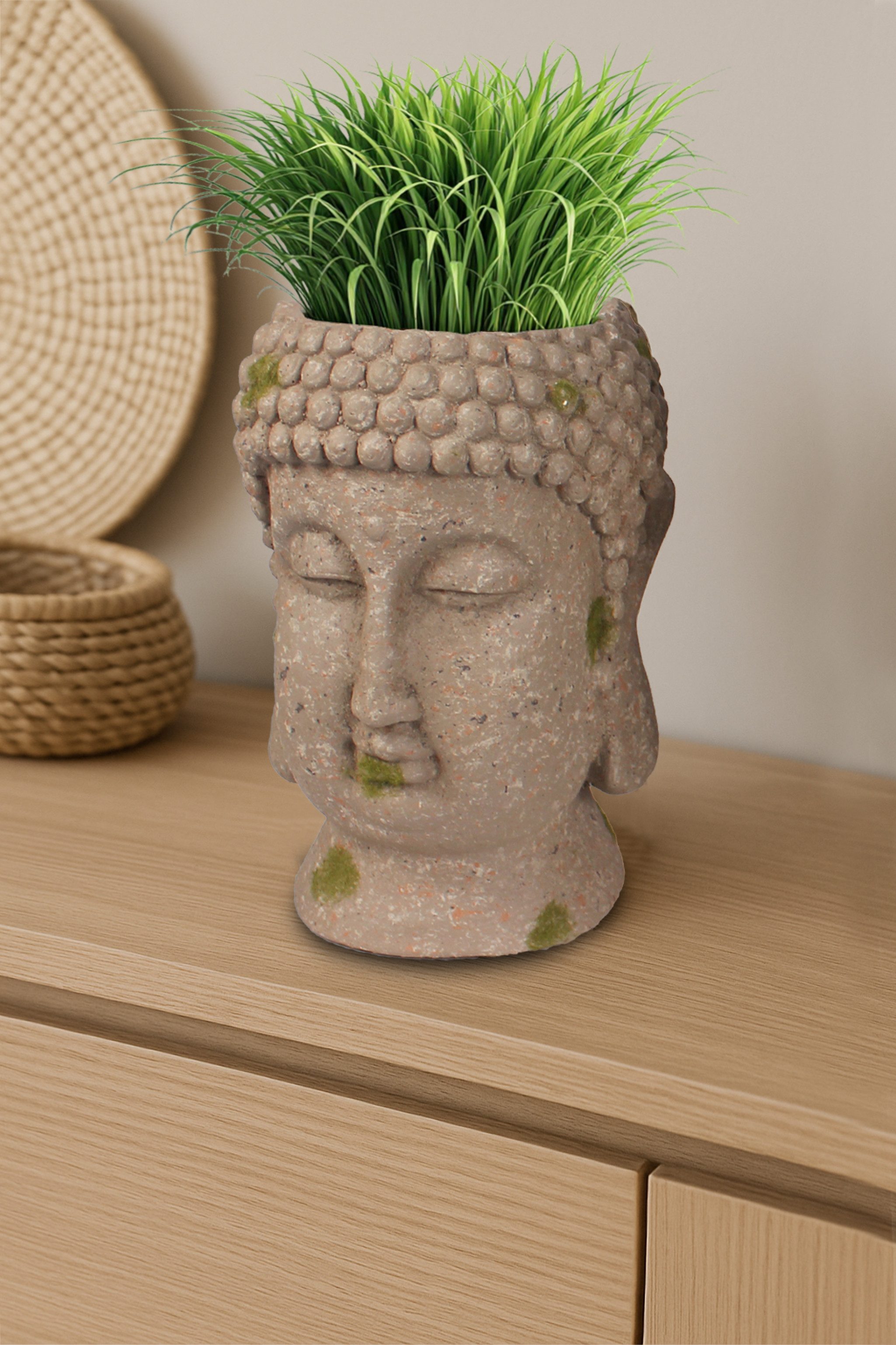 Arnusa Blumentopf Buddha Kopf Büste Shiva günstig online kaufen