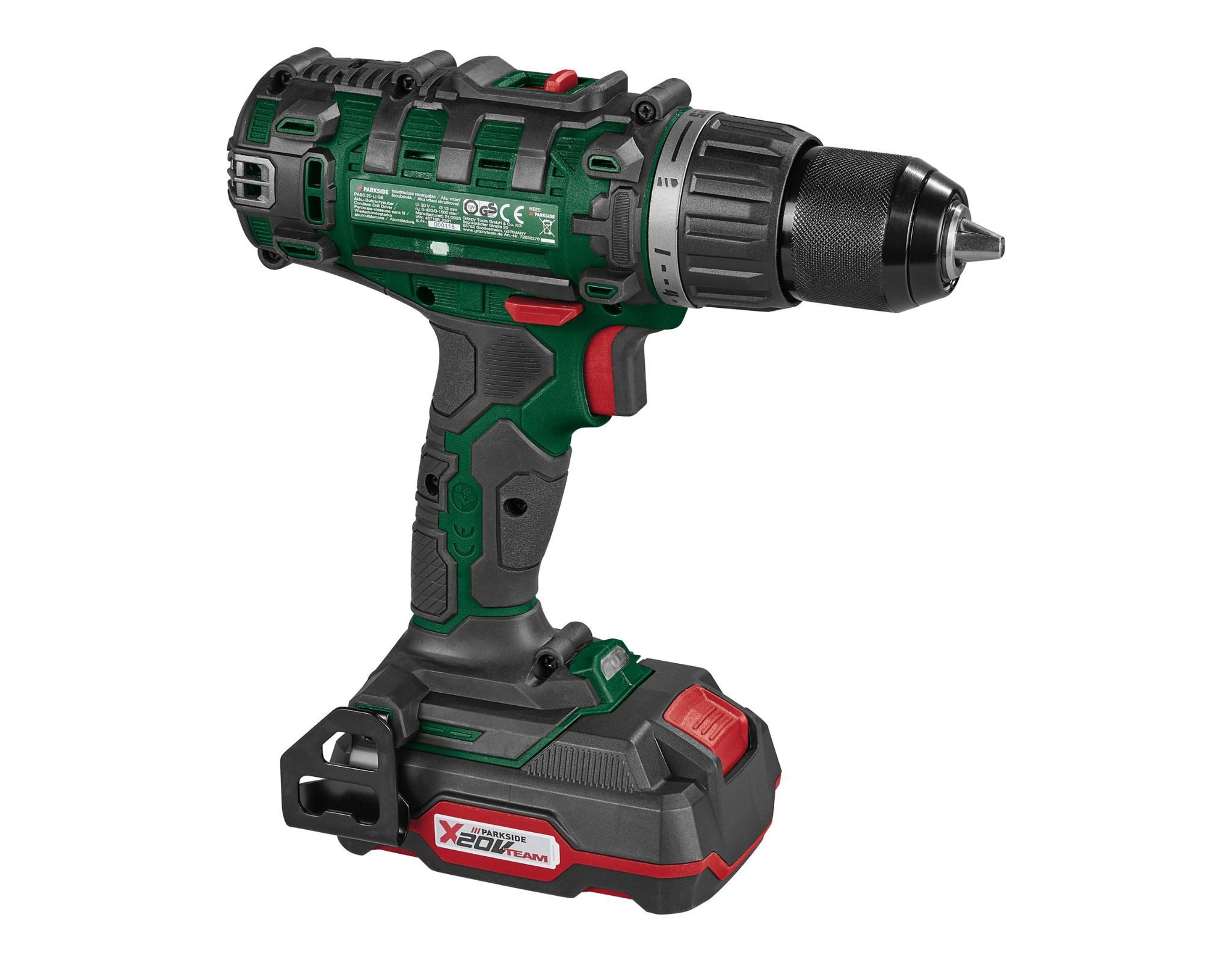PARKSIDE® 20 V Akku-Bohrschrauber »PABS 20-Li G8«, mit Akku und mit Ladegerät – Bild 3 von 5