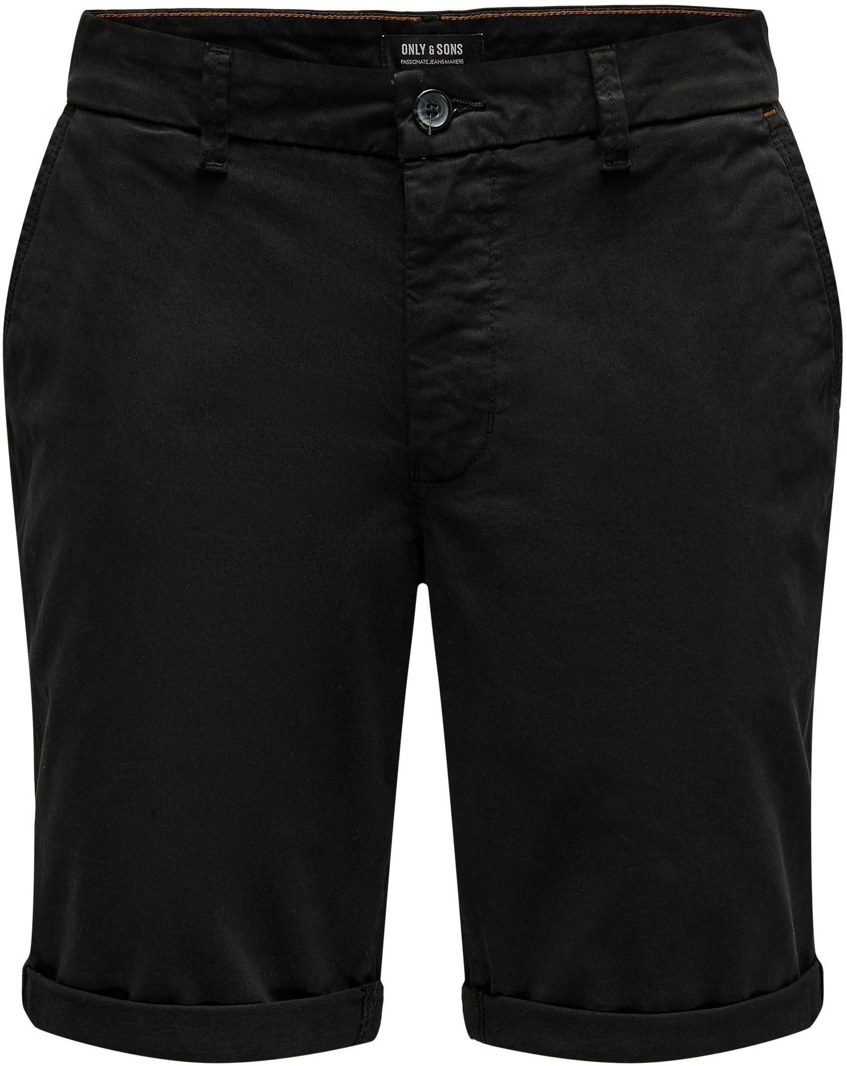 REG 4481 TWILL Jeansshorts SHORTS & NOOS Black ONLY SONS ONSPETER