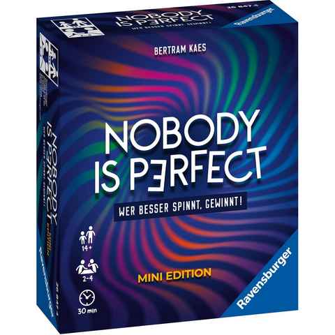 Ravensburger Spiel, Nobody is perfect Mini Edition, Made in Europe, FSC® - schützt Wald - weltweit