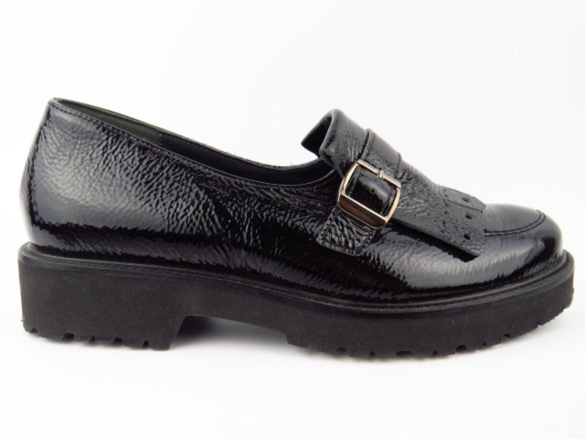 Semler Knautschlack schwarz Hochfrontpumps günstig online kaufen