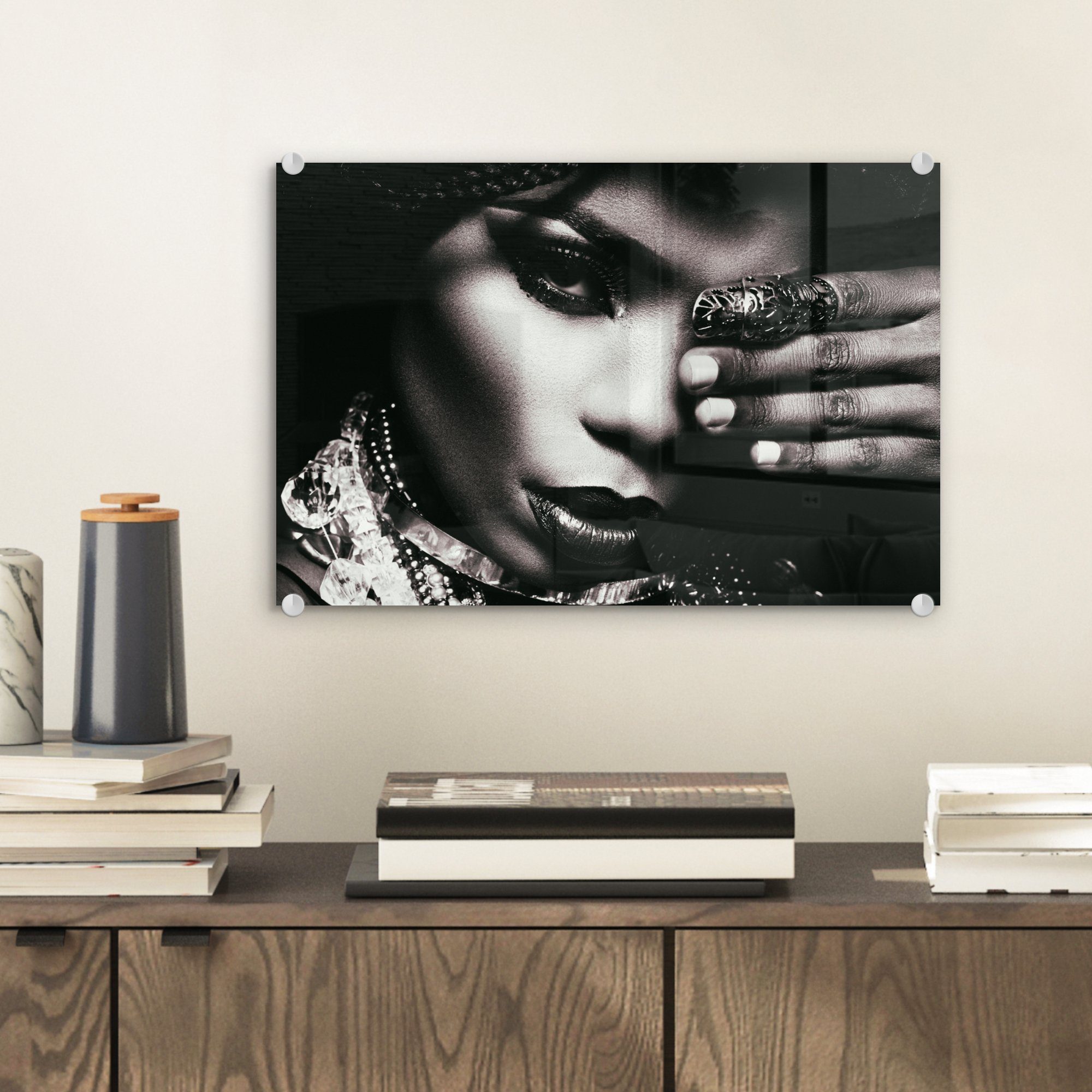 MuchoWow Acrylglasbild Frau - Schmuck - günstig online kaufen