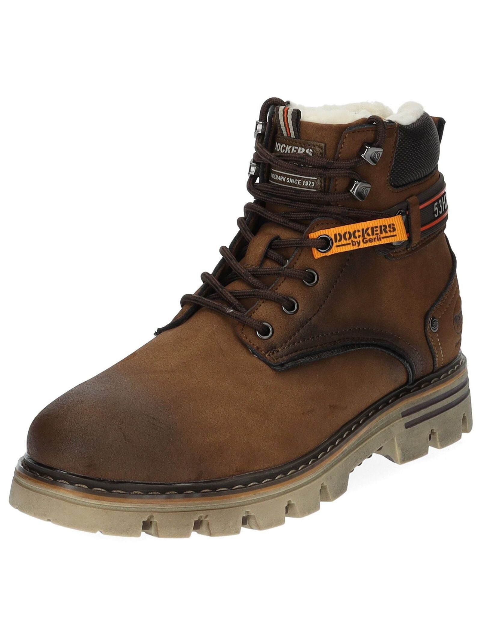 Stiefelette Lederimitat Schnürstiefelette