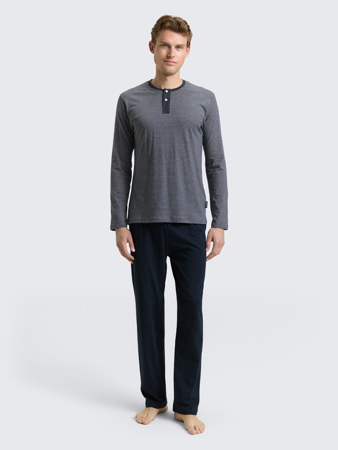 TOM TAILOR Pyjama Unterwäsche (2 tlg) Pyjama-Set aus Baumwolle günstig online kaufen