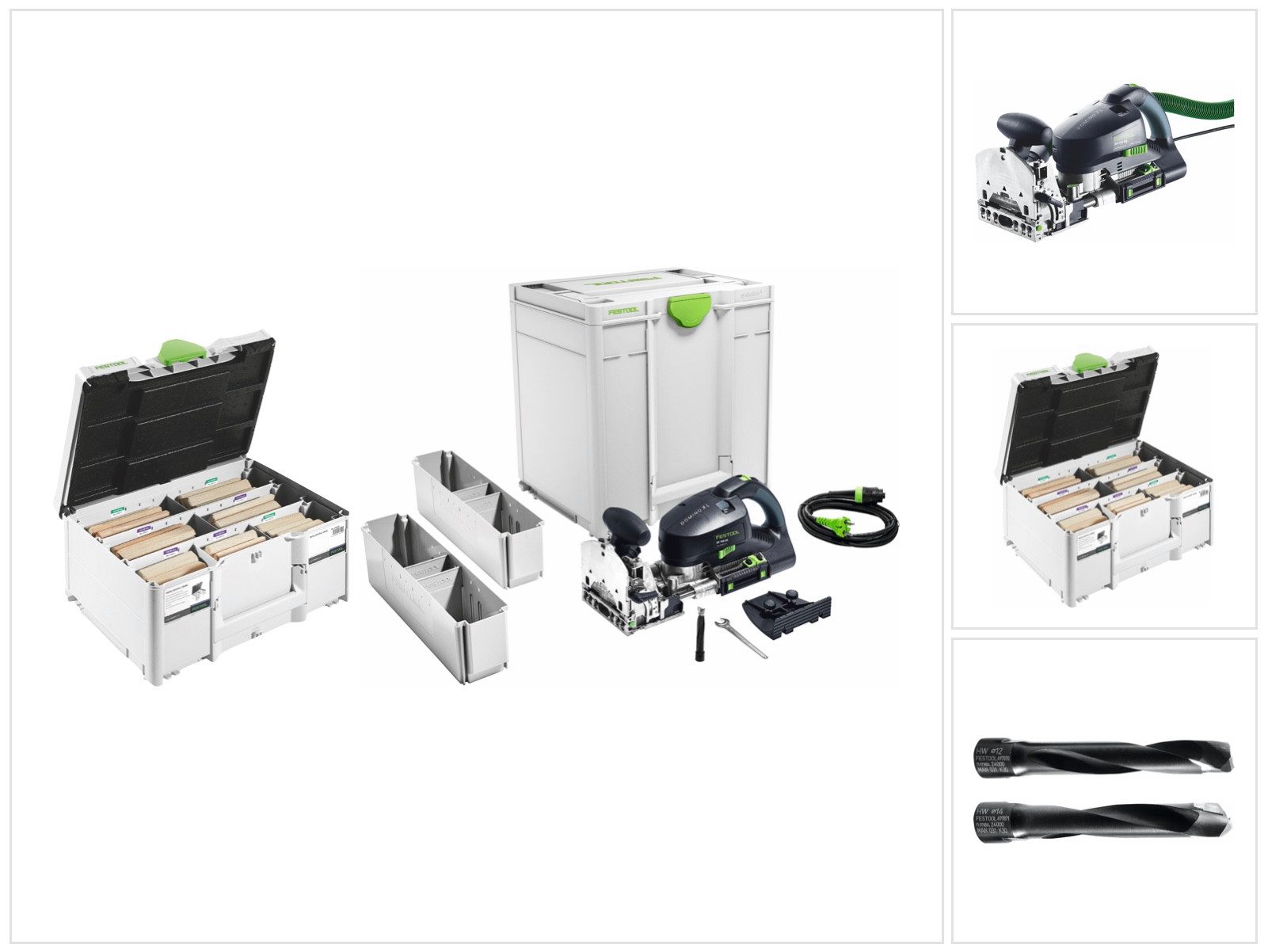 FESTOOL Fräse DOMINO XL DF 700 EQ-Plus Dübelfräse 720 W (576426)