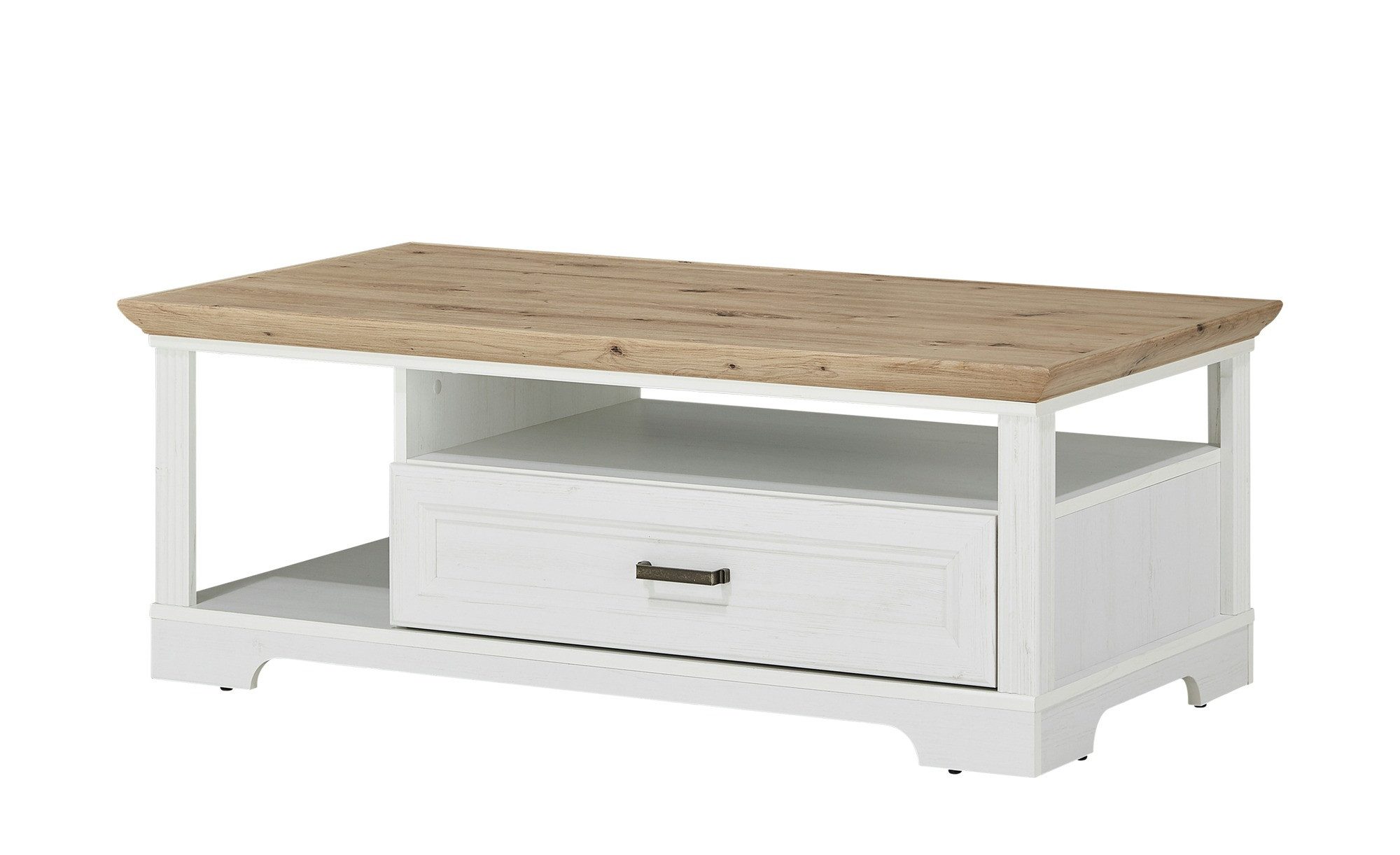 Innostyle Couchtisch Couchtisch Wohnzimmertisch JASMIN Pinie weiß Nachbildung 120 x 67 cm (1x Couchtisch)