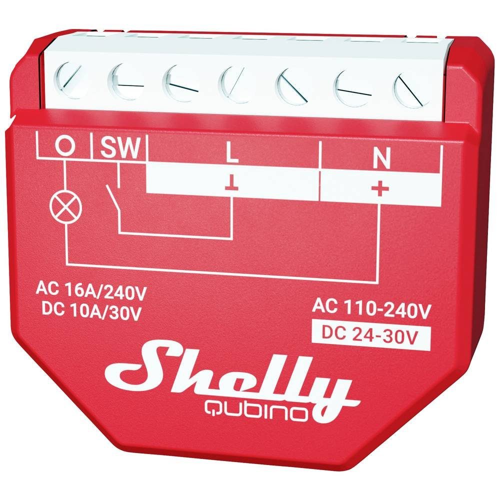 Shelly UP-Relais max. 16 A, 1 Kanal, Messfunktion, Z-Wave Shelly_W_1PM Smart-Home-Steuerelement, mit Messfunktion
