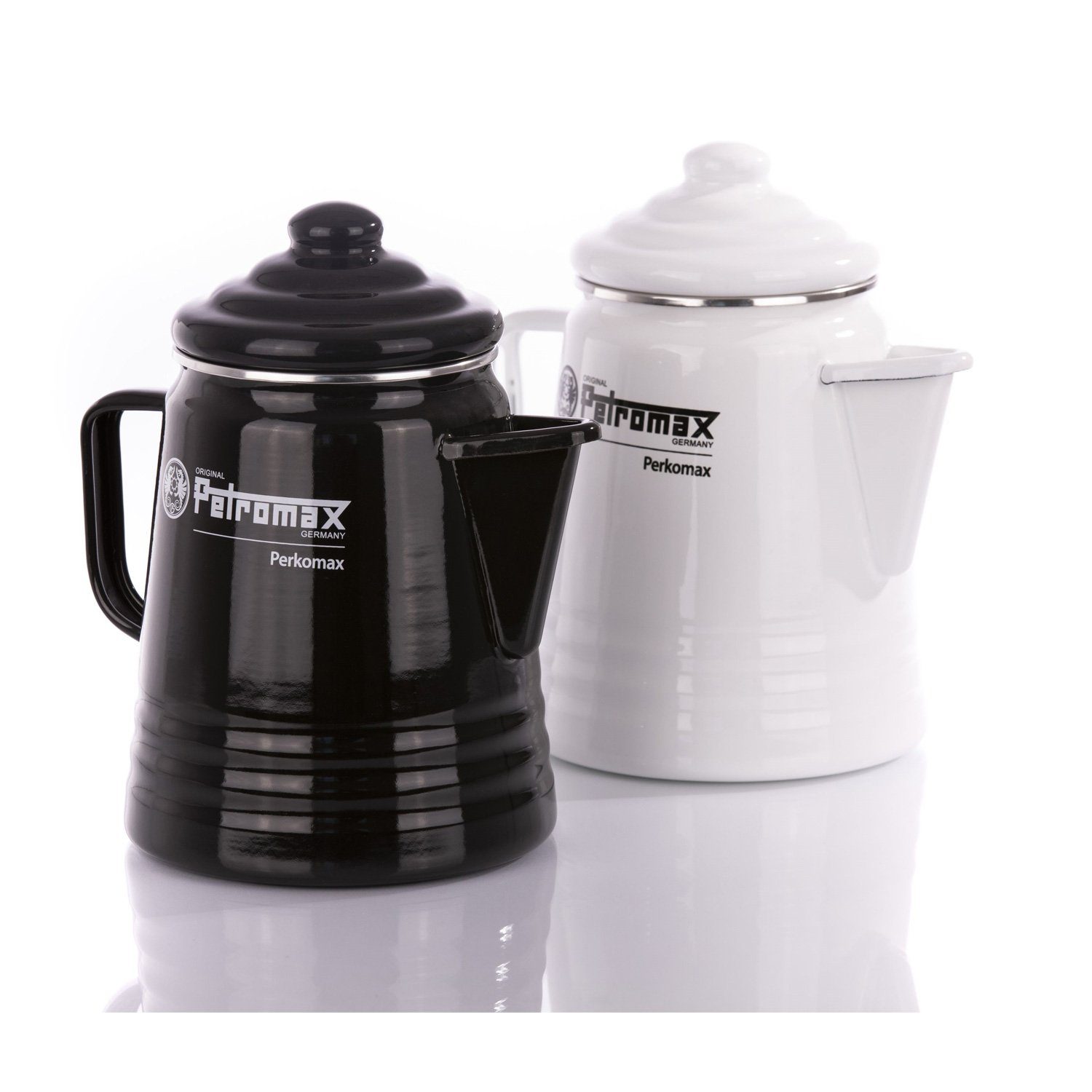 Petromax Perkolator Petromax weiß, 1.3l Kaffee Kanne 1,3l per-9-s Tee Kaffeekanne Kocher Perkolator