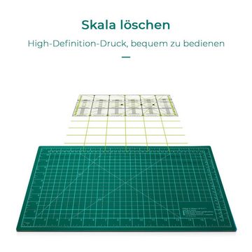 TLGREEN Schneideunterlage Profi Schneidematte, A3 Schneidematte Set, selbstheilend, Schneidematten inkl