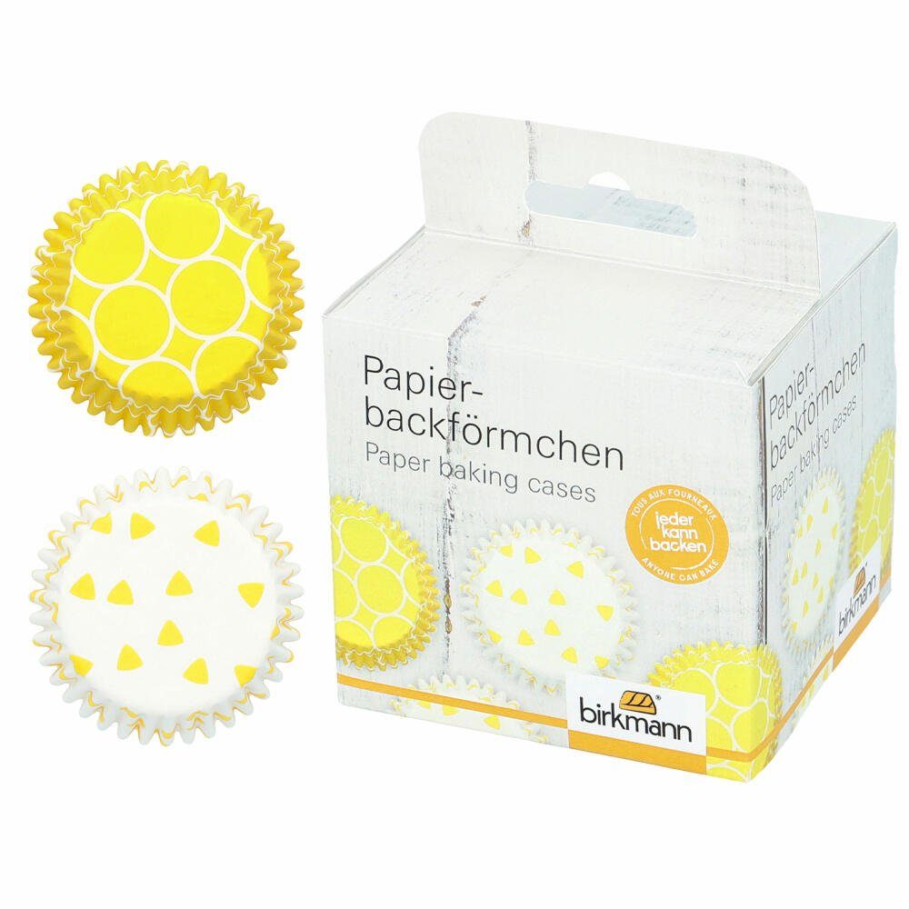 Muffinform Ø 7 Birkmann cm Gelb Papierbackförmchen