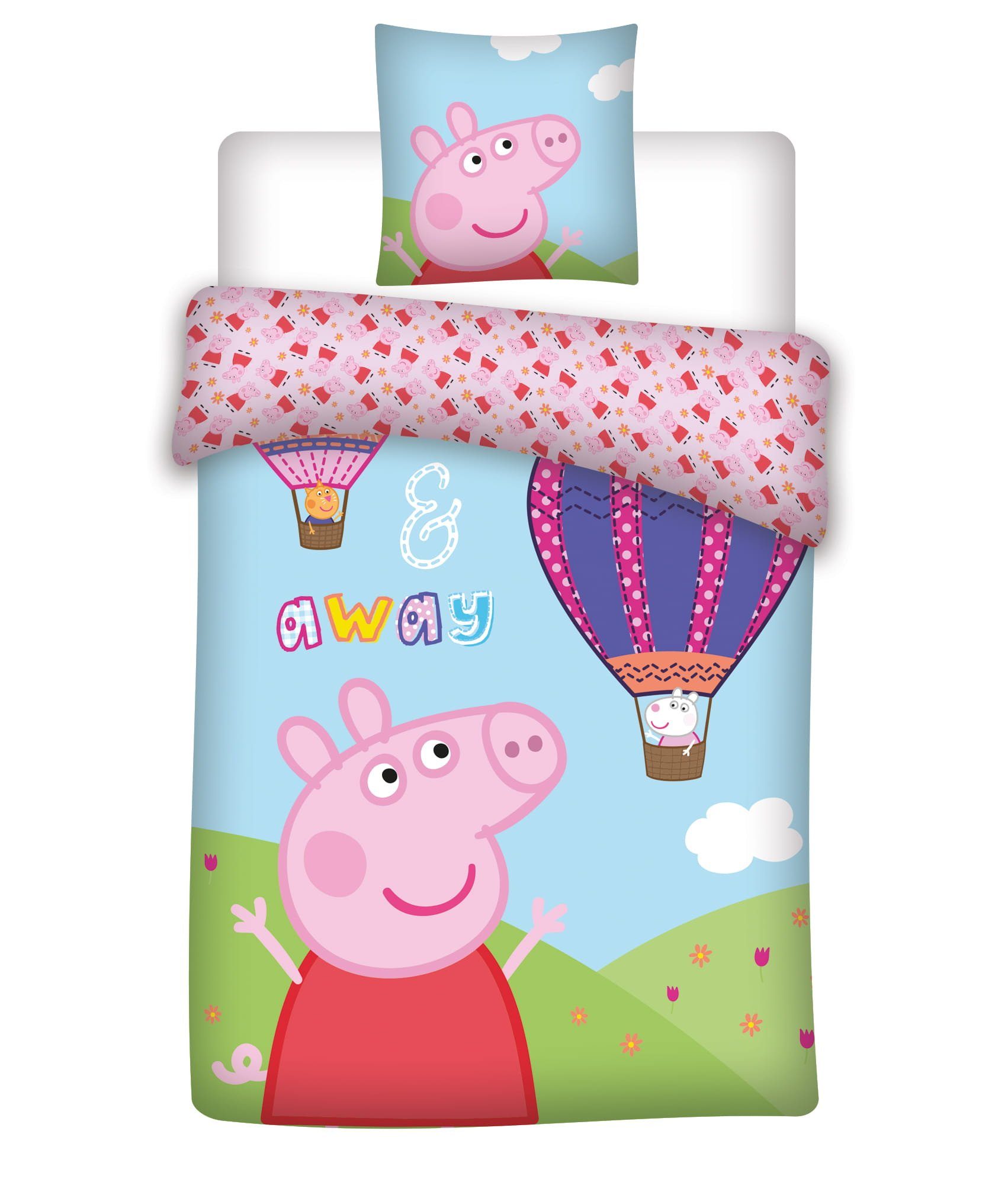 AY!Max Babybettwäsche Peppa Pig Babybettwäsche "Ballon", günstig online kaufen