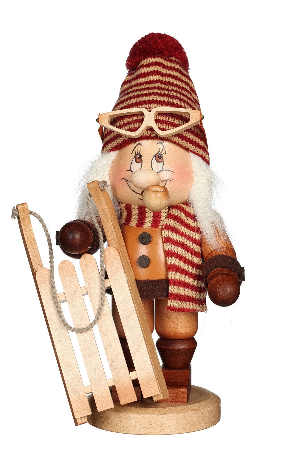 Christian Ulbricht Фигурка курильщик Christian Ulbricht Räuchermann Wichtel Rodler, (1 St), Handarbeit aus dem Erzgebirge