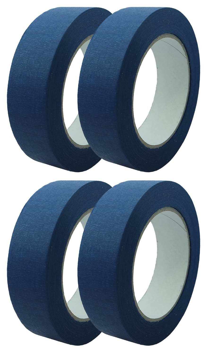 varivendo Kreppband 4 Rollen Pro Mask blau Feinkreppband 30mm x 50m Kreppband Malerklebeba