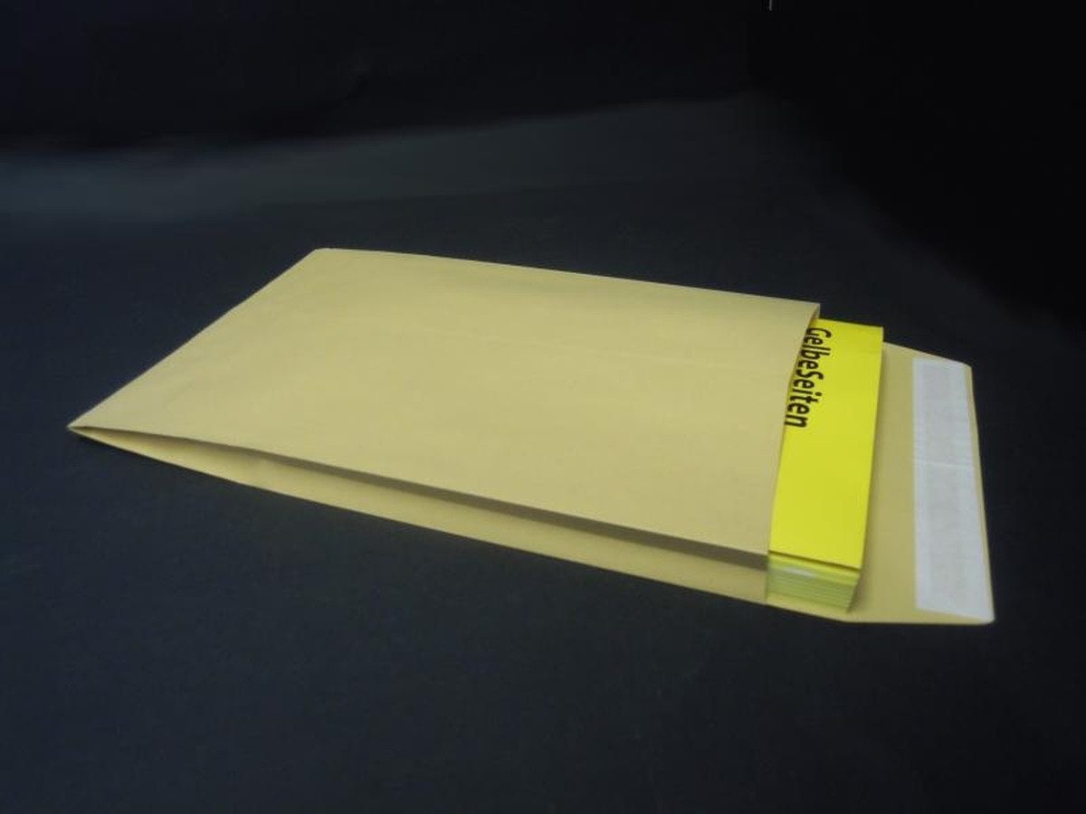 Blanke Briefhüllen Versandtasche Faltentaschen 229x324x25mm C4 120g/qm haftklebend VE=125 St. braun.