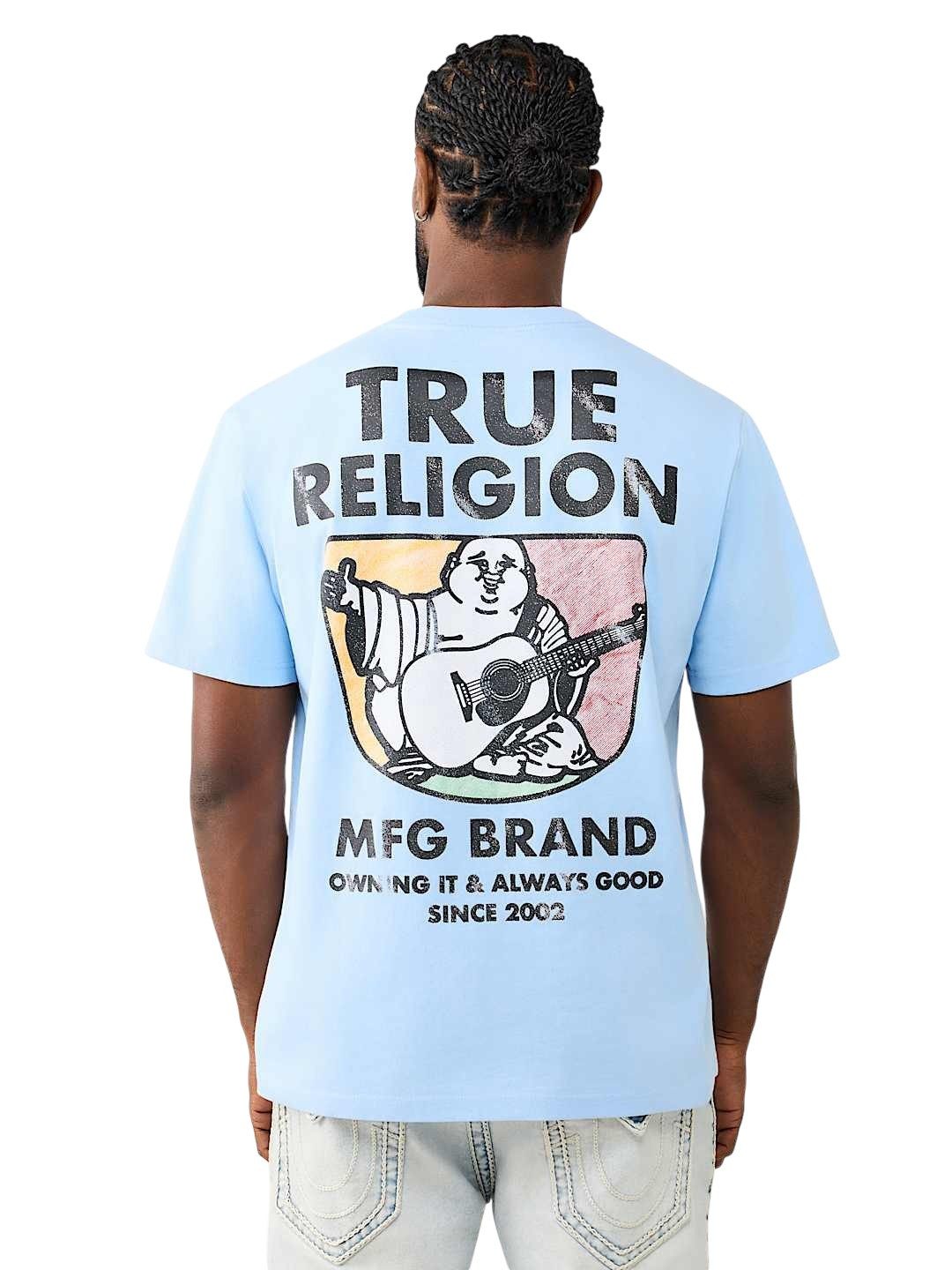 True Religion T-Shirt T-Shirt True Religion Short Sleeve Buddha MFG (1-tlg) True Religion Buddha - Motiv