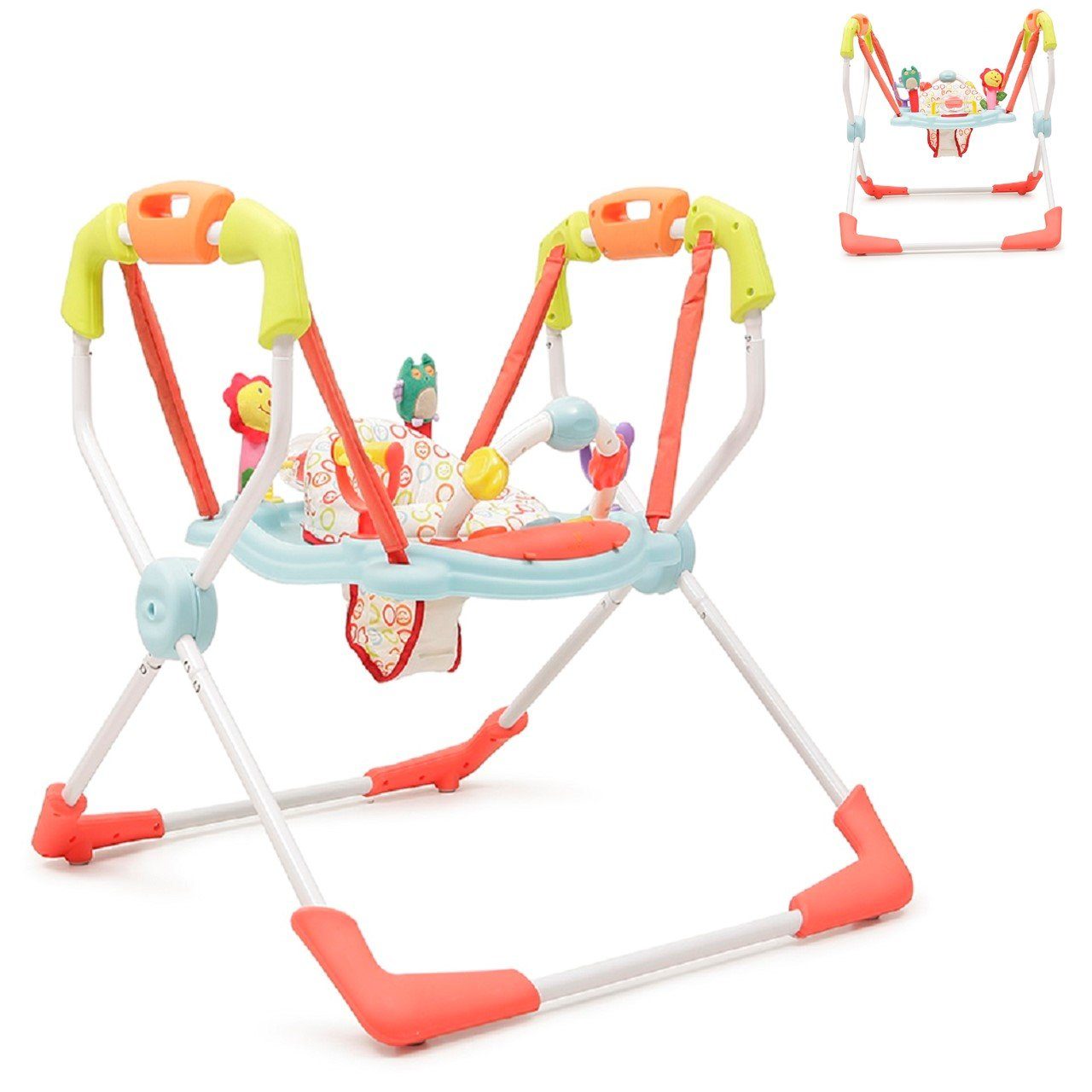 Moni Lauflernhilfe »Hopser mit Spielcenter und Musik Baby Jumper