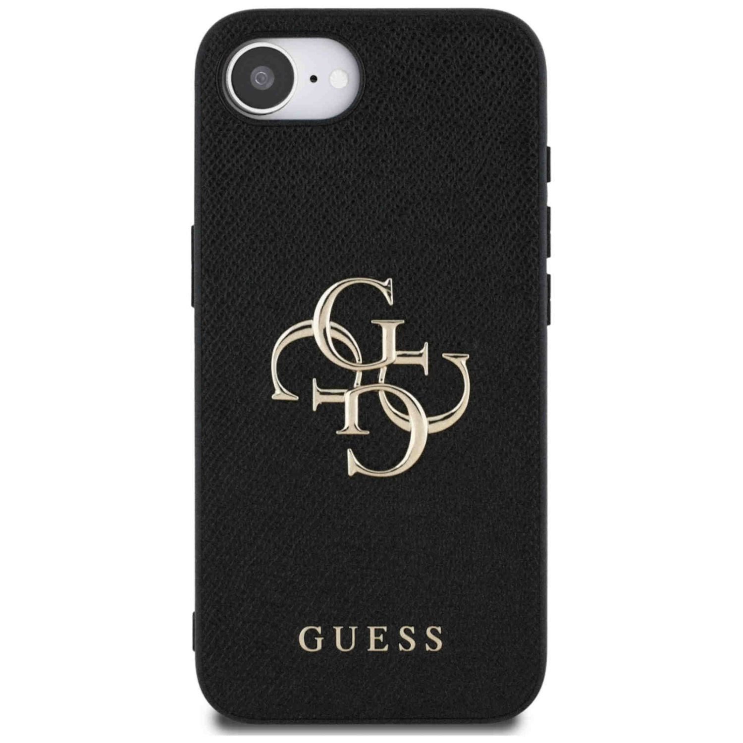 Guess Smartphone-Hülle Guess Apple iPhone 17e / 16e Big Logo Small Classic Case Schwarz