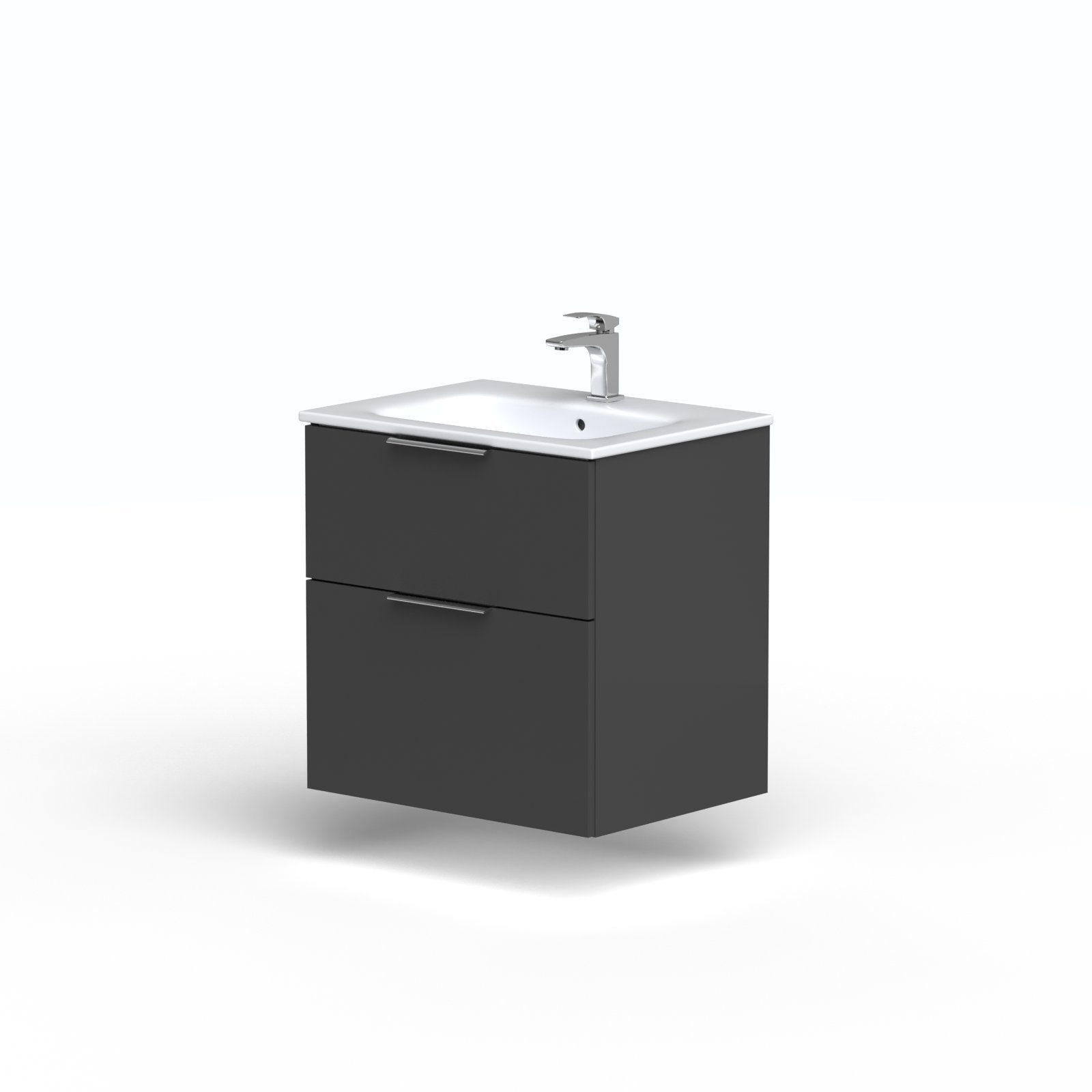 welltime Waschtisch Ahus, mit Soft-Close-Funktion, Vollauszüge, inkl. Waschbecken Breite 60 cm