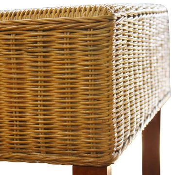 vidaXL Esszimmerstuhl Esszimmerstühle 2 Stk. Braun Natürliches Rattan (2 St)