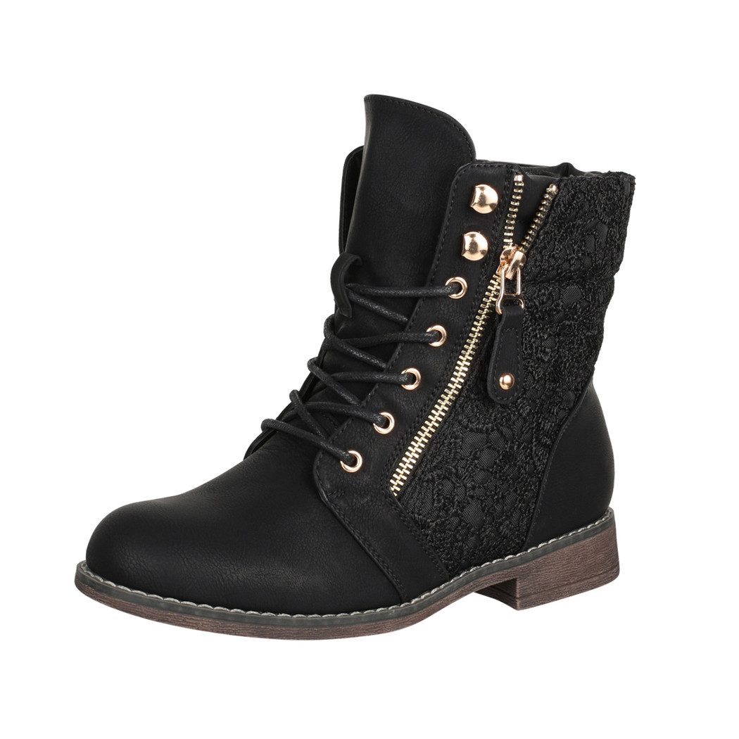 Elara Worker Boots Schnürstiefelette günstig online kaufen