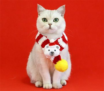 Dekorative Hundekostüm Hund und Katze Weihnachtsschal Kostüme Tierkleid für Weihnachten