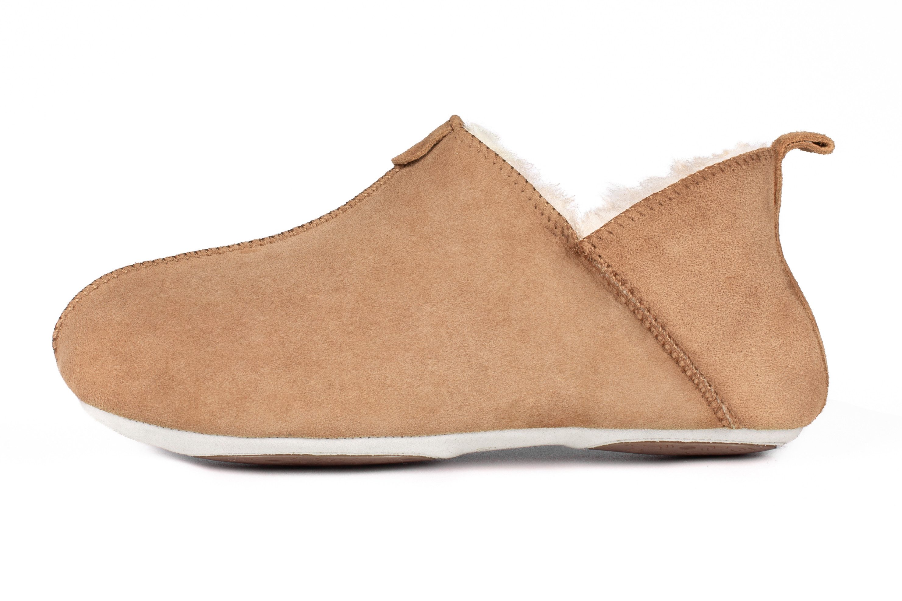 Parfeying Damen Herren Hausschuhe aus Lamm-echte Schaffell mit weicher Sohle Hausschuh australischem Schaffell