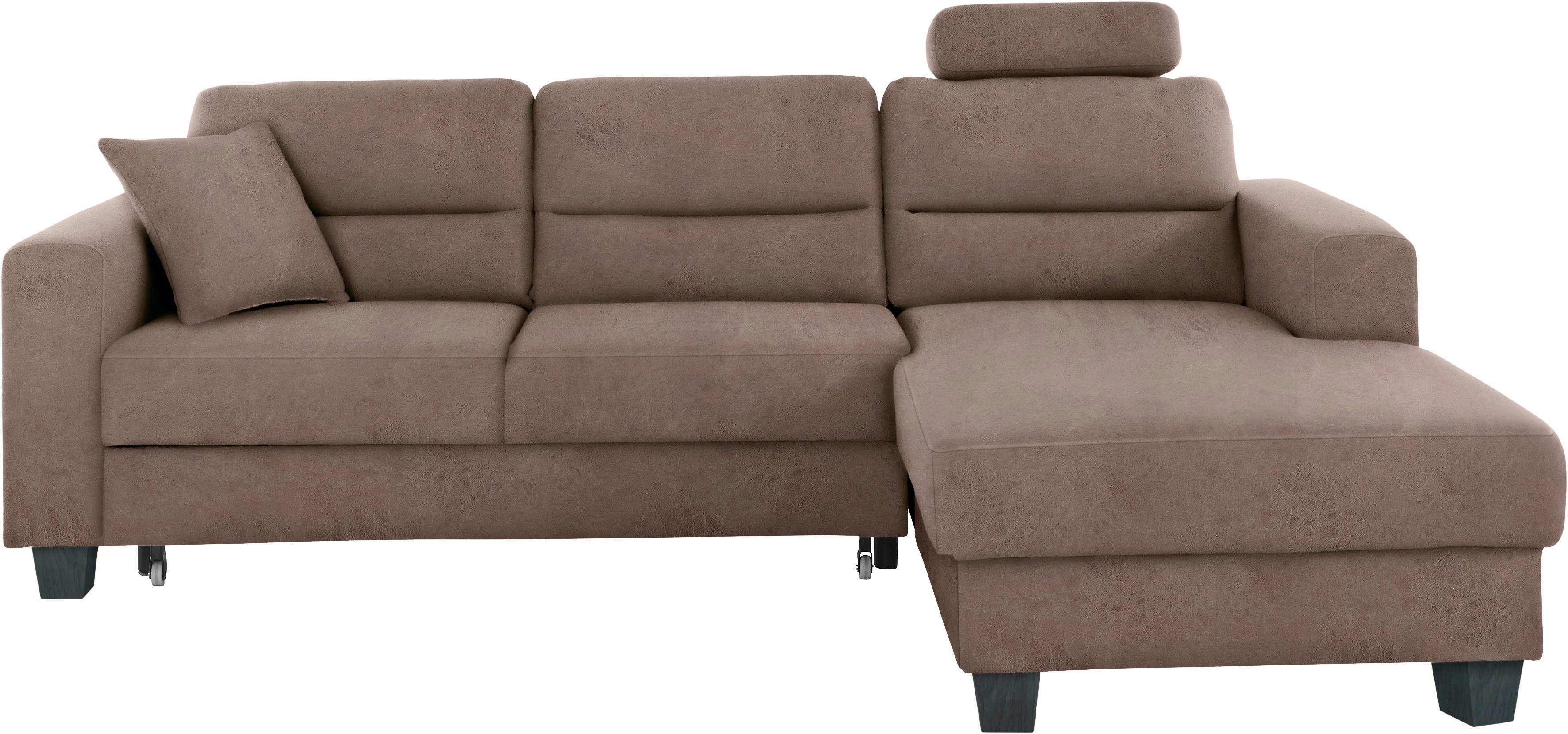 TRENDMANUFAKTUR Ecksofa Chamber, zeitlos und modern, hoher Sitzkomfort, L-F günstig online kaufen