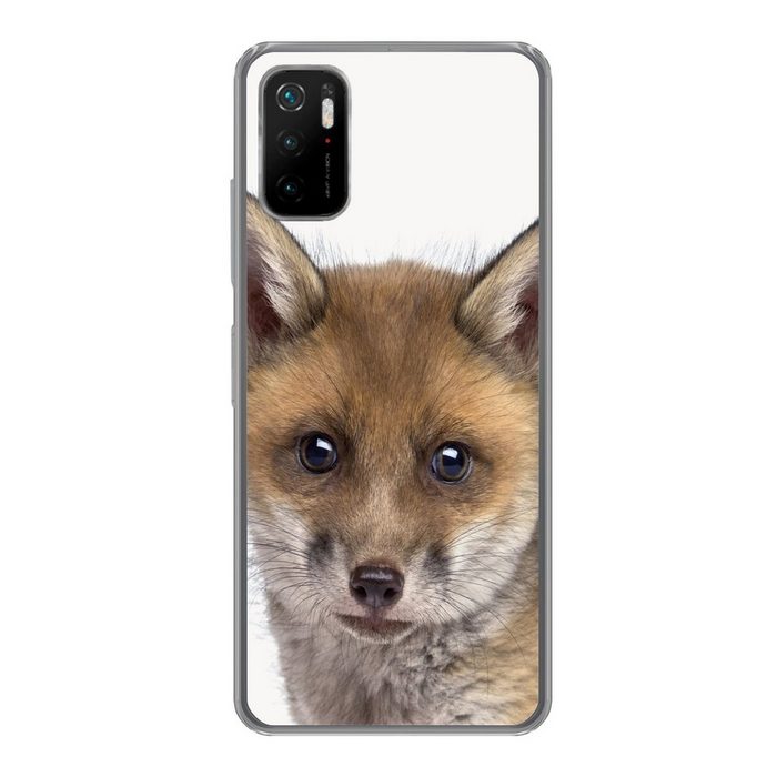 MuchoWow Handyhülle Fuchs - Tiere - Jungtier - Jungen - Mädchen - Kind Phone Case Handyhülle Xiaomi Poco M3 Pro 5G Silikon Schutzhülle