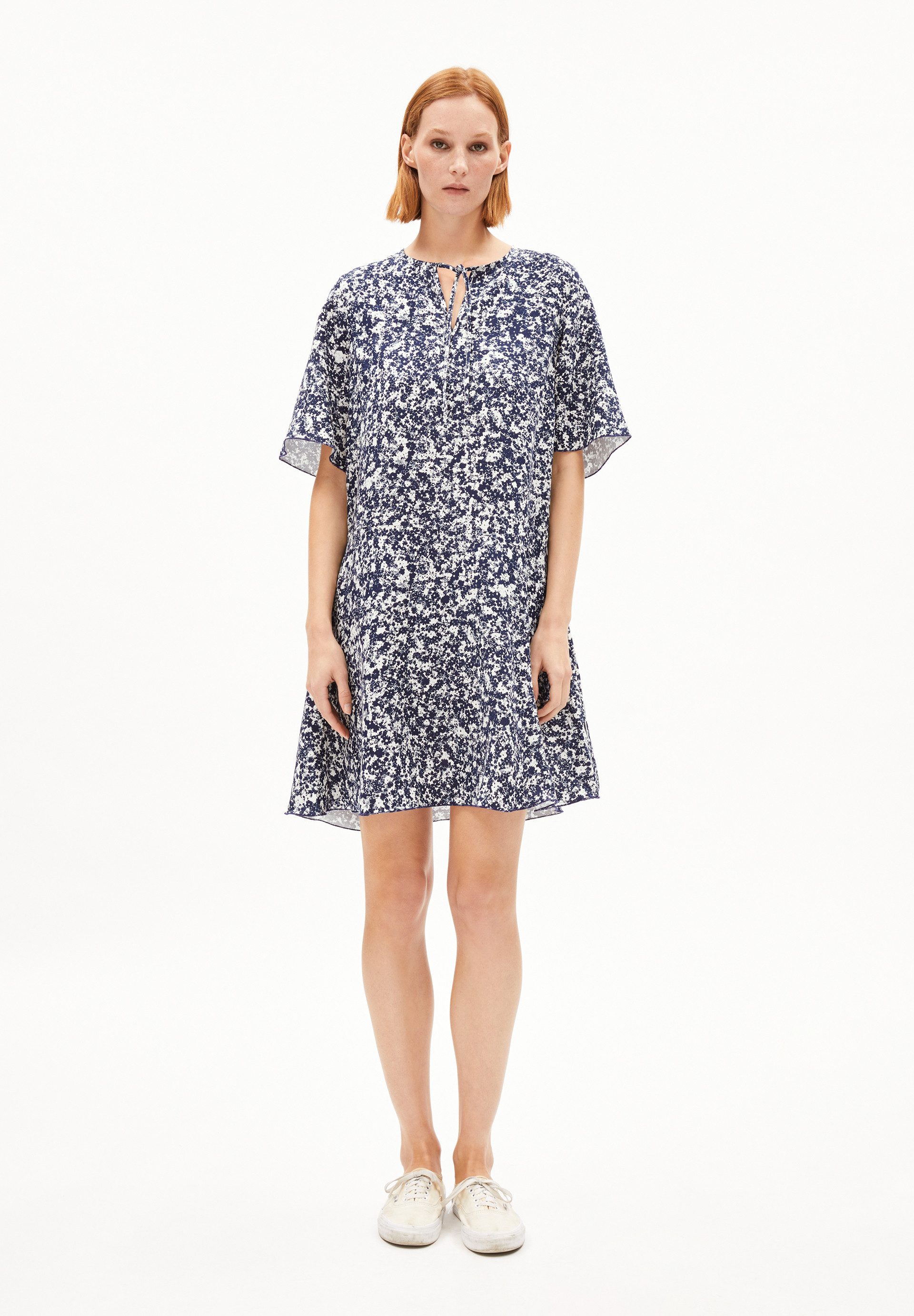 Armedangels Jerseykleid MAAERHA MOSAIC LINO Webkleid günstig online kaufen