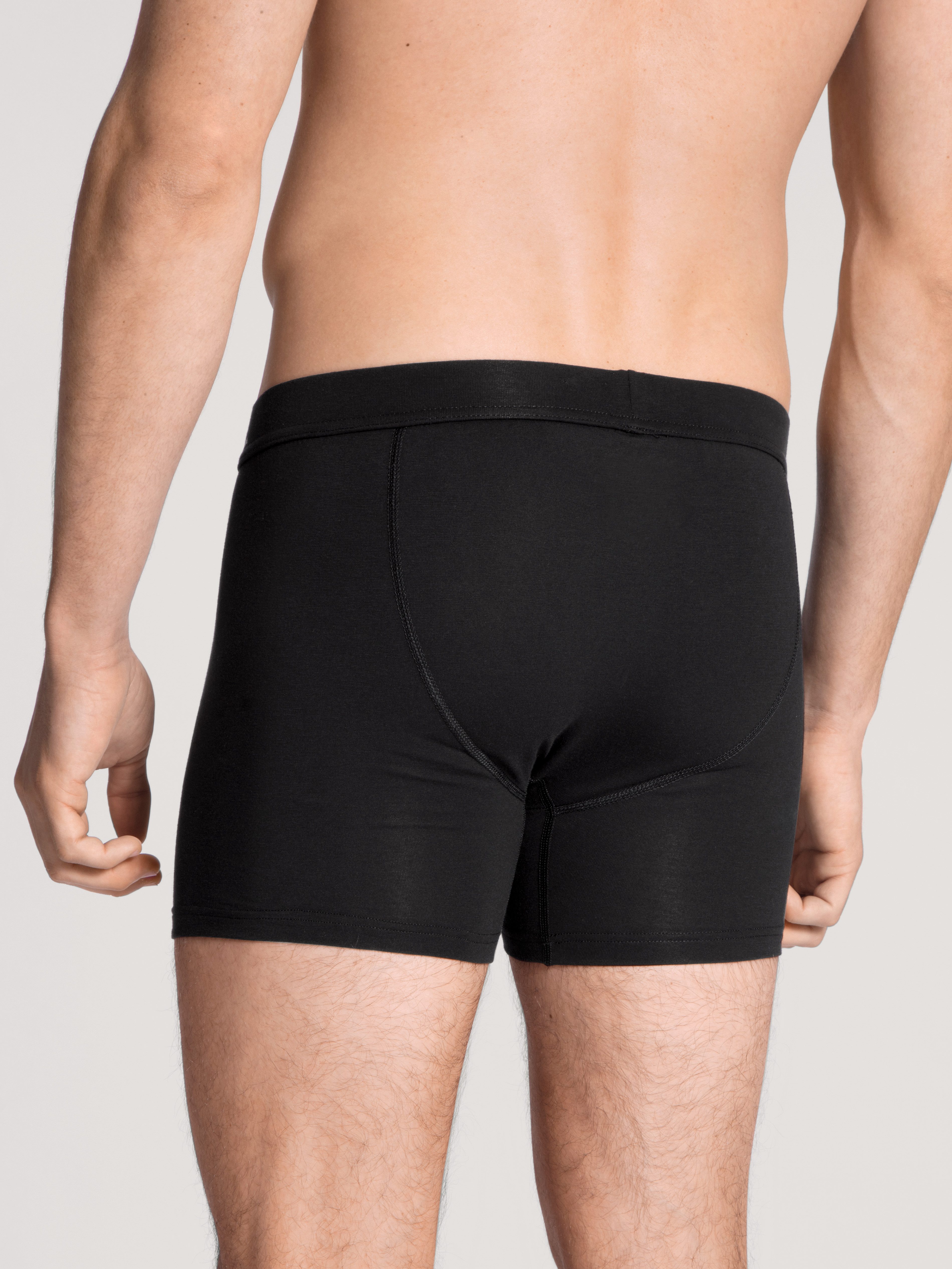 CALIDA Boxer Evolution Logo-Schriftzug, Single Jersey, ohne Eingriff