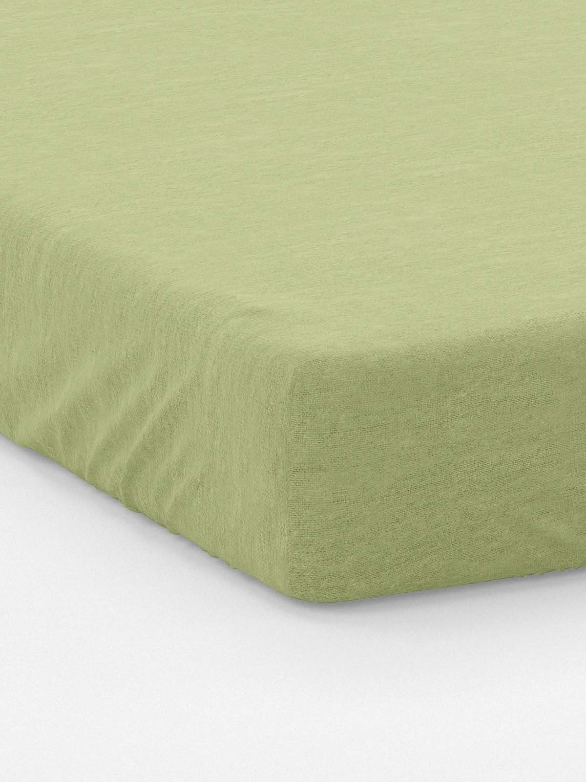 Best Class Spannbettlaken Jersey Gelbgrün - 90-200x190-200 cm, 100% Bauwolle, Gummizug: Rundum, (1 Stück), Jersey Spannbettlaken Spannbetttuch bis 25 cm Steghöhe