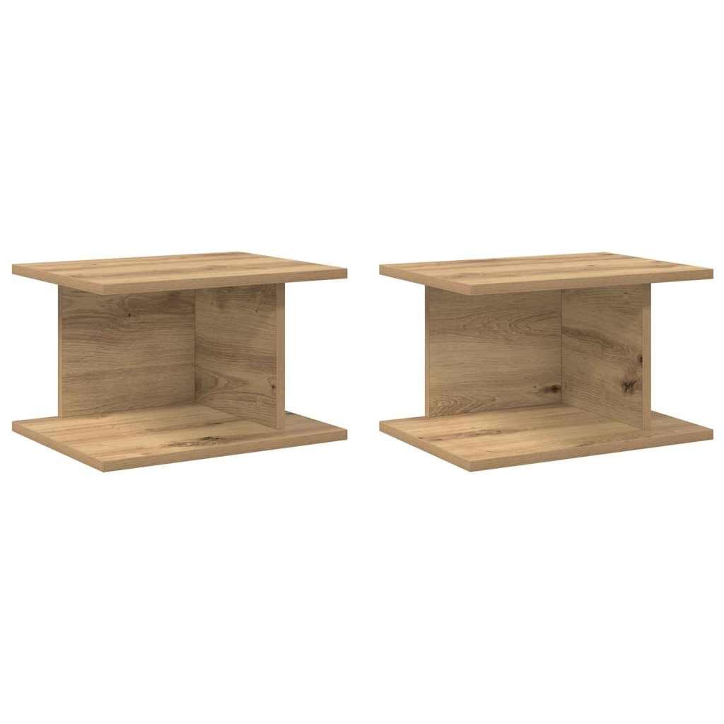 vidaXL Nachttisch Nachttisch 2 stk. Artisan-Eiche 40 x 30 x 25 cm Holzwerkstoff (2-St)