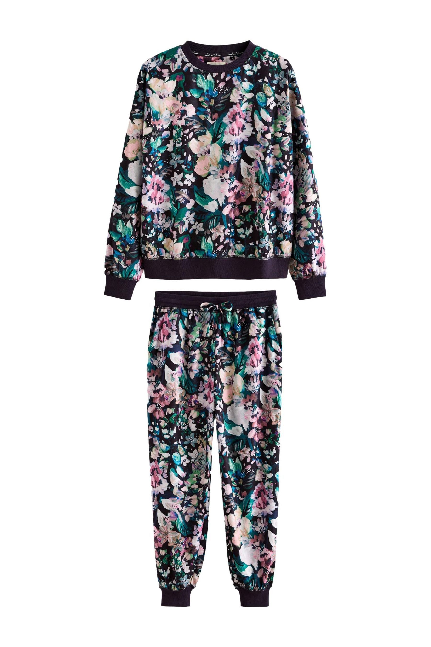 Pyjama Weicher, langärmeliger Schlafanzug