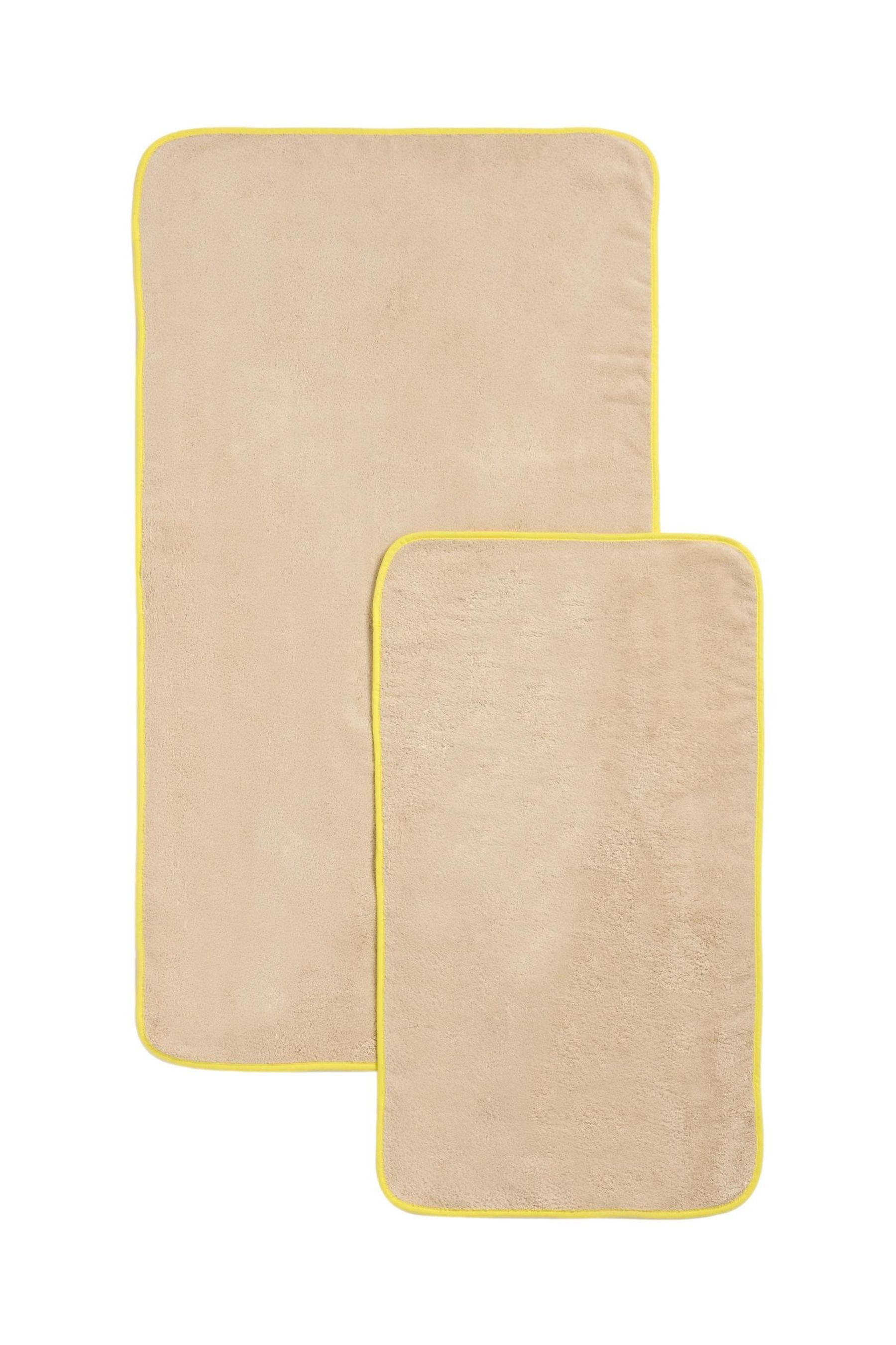 Handtuch Handtuch aus 100 % Baumwolle mit Farbkante