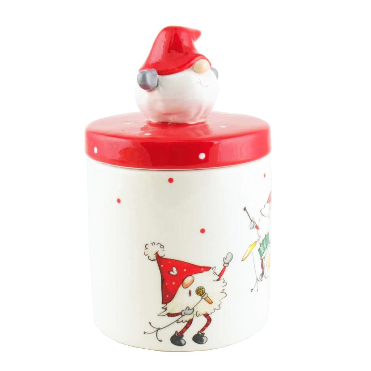 440s Dekoobjekt 440s Keramik Aufbewahrungsdose Rocking SANTA (Stück) günstig online kaufen